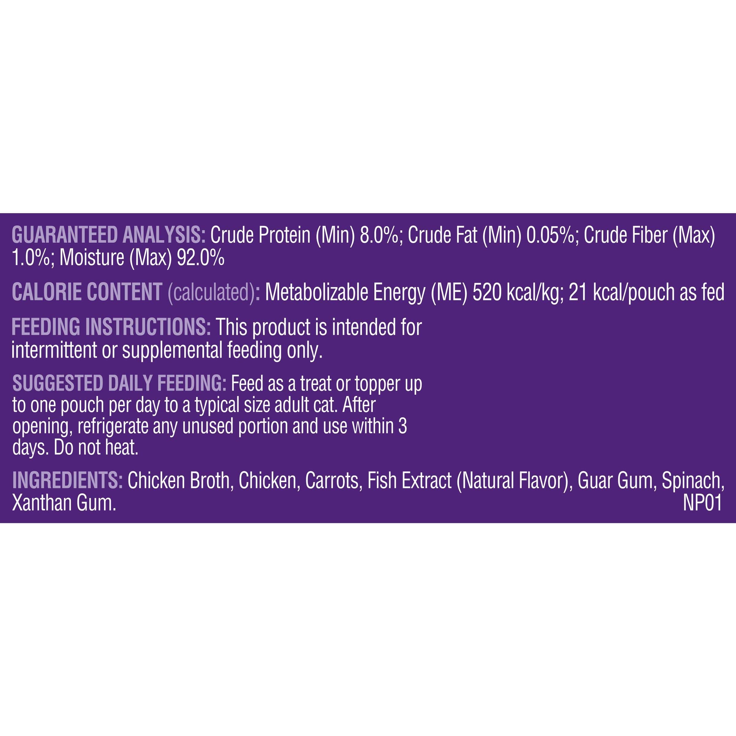 Rachael Ray Nutrish Purrfect Broths Wet Cat Food, Classic Chicken Recipe with White Meat Chicken & Veggies, 1.4 Ounce Pouch (Pac