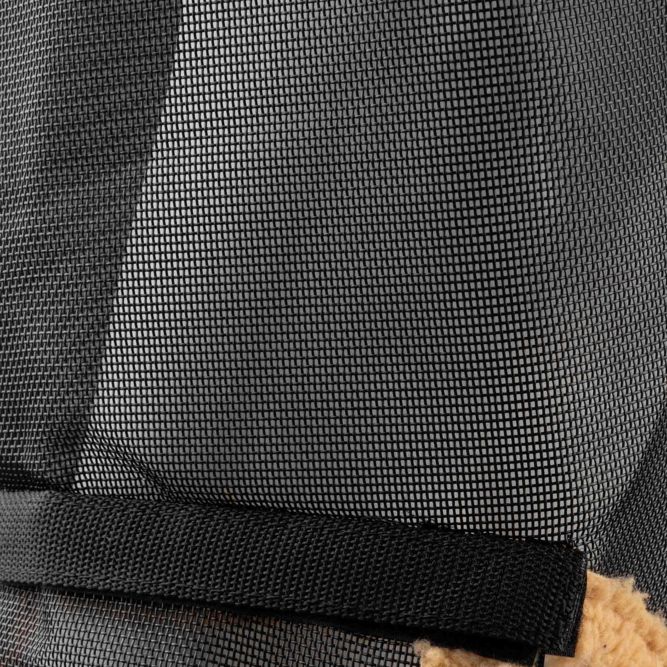 HORZE Wire-Framed Soft Mesh Fleece-Lined Fly Mask with UV Protection - Indian Tan - M