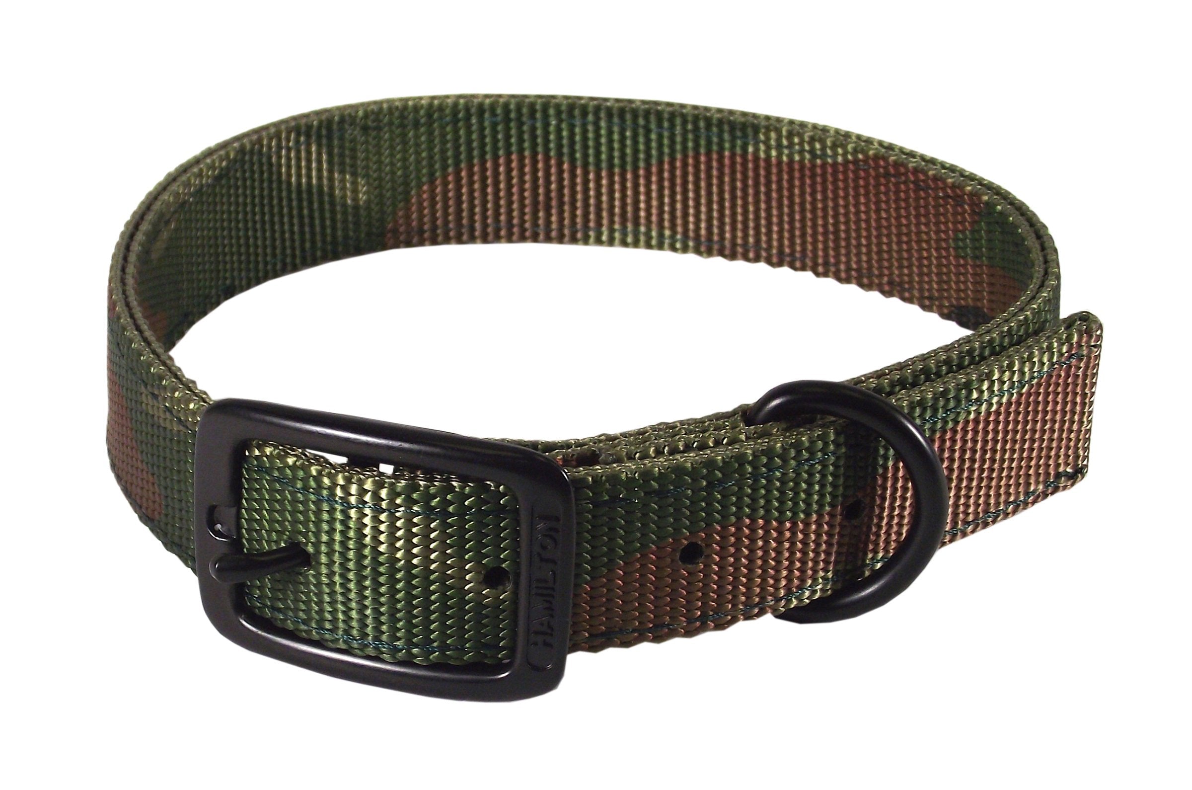 Hamilton Double Thick Nylon Sports Dog Collar, 1 by 24-Inch, Camouflage