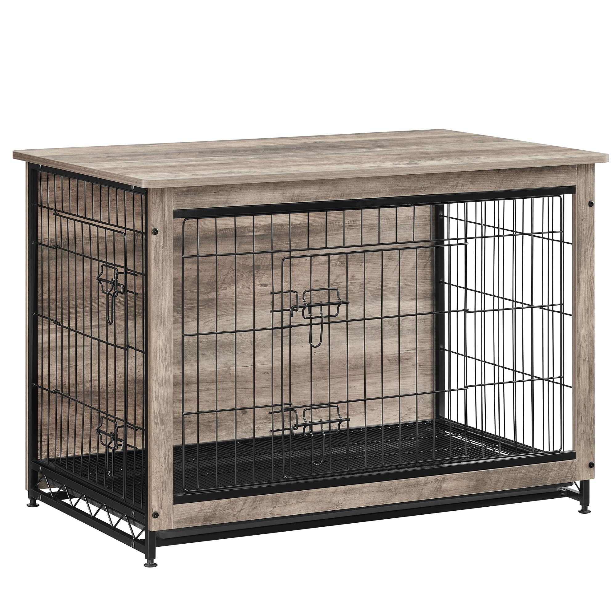 Feandrea Dog Crate Furniture, 38.6 Side End Table, Modern Kennel for Dogs Indoor up to 70 lb, Heavy-Duty Dog Cage with Multi-Pur