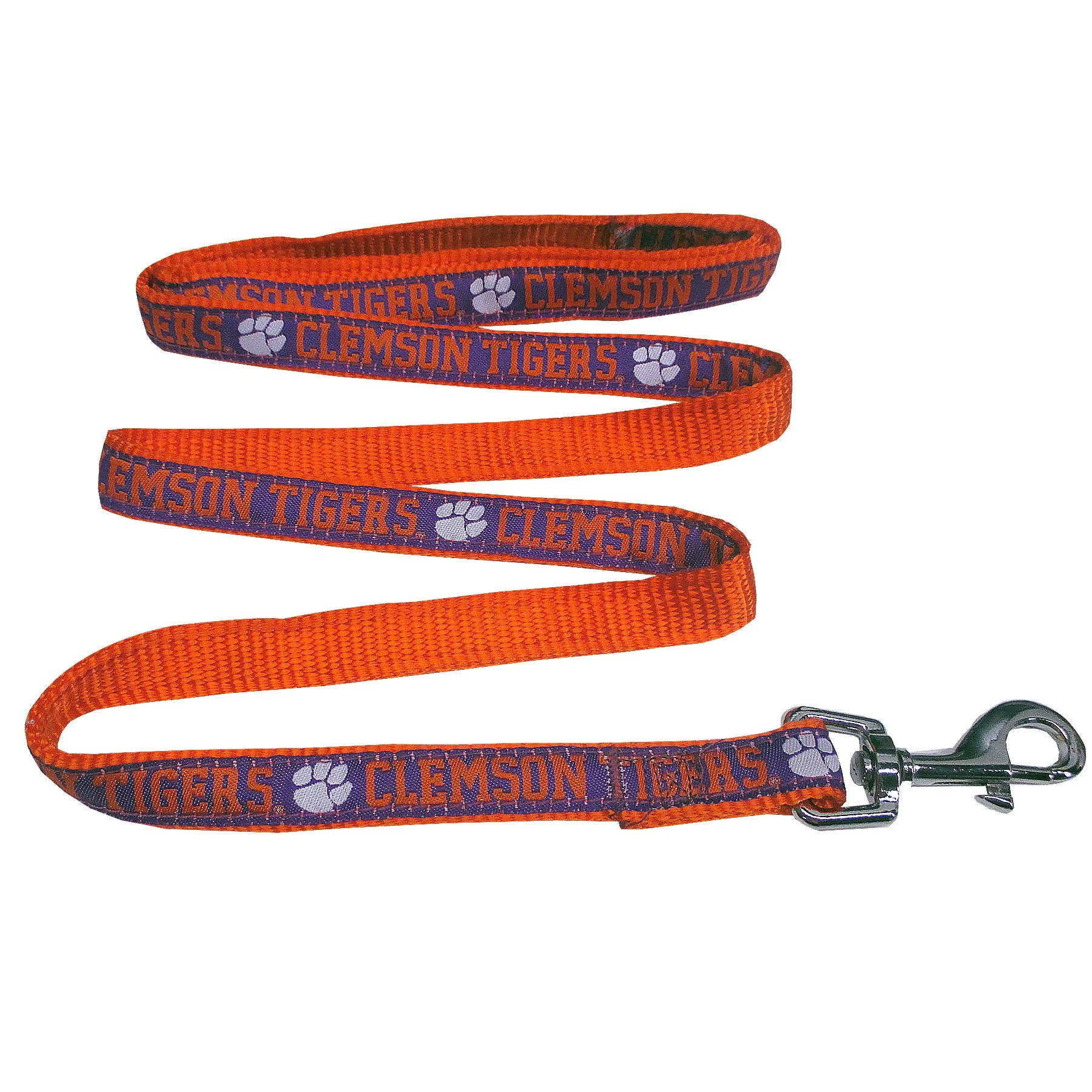 Ncaa Pet Leash, Medium, Clemson Tigers, Dog Leash, Shiny & Colorful Leash For Dogs & Cats Licensed By The Ncaa