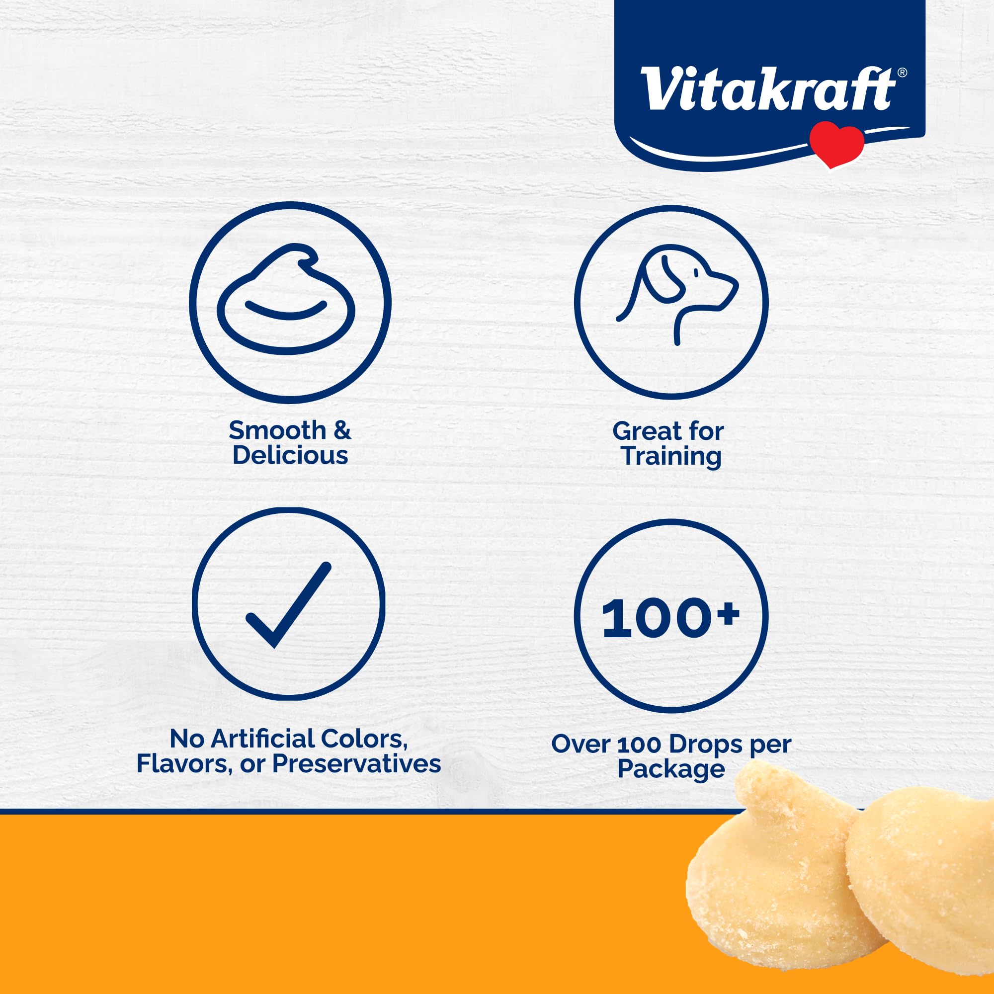 Vitakraft Drops with Yogurt Treats for Dogs, Bite-Sized Training Snacks, 8.8 Ounce (Pack of 1)
