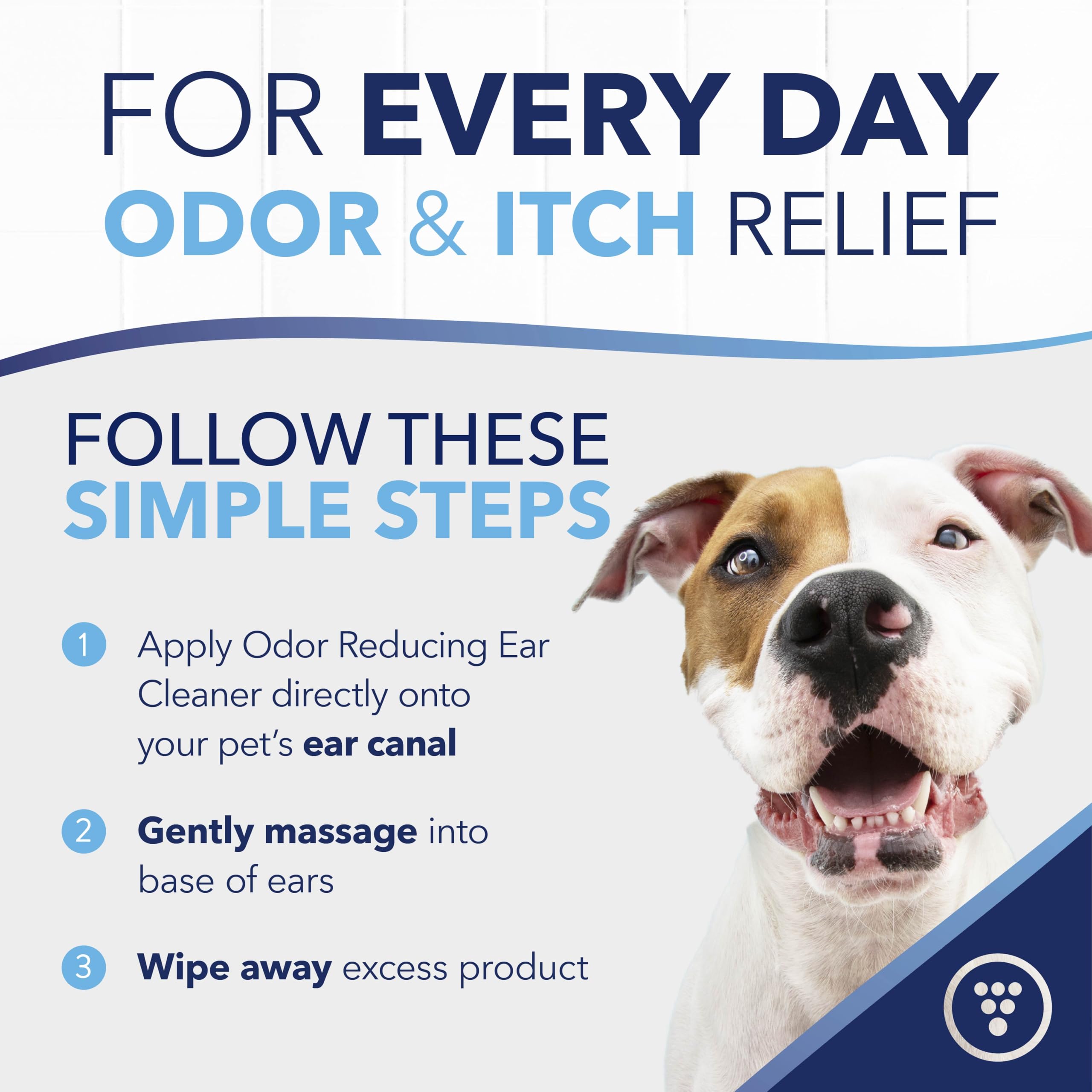 TropiClean OxyMed Preventative Dog Ear Cleaner, Vet Recommended Ear Cleaning Solution for Itch Relief, Daily Wash Drops, Safe fo