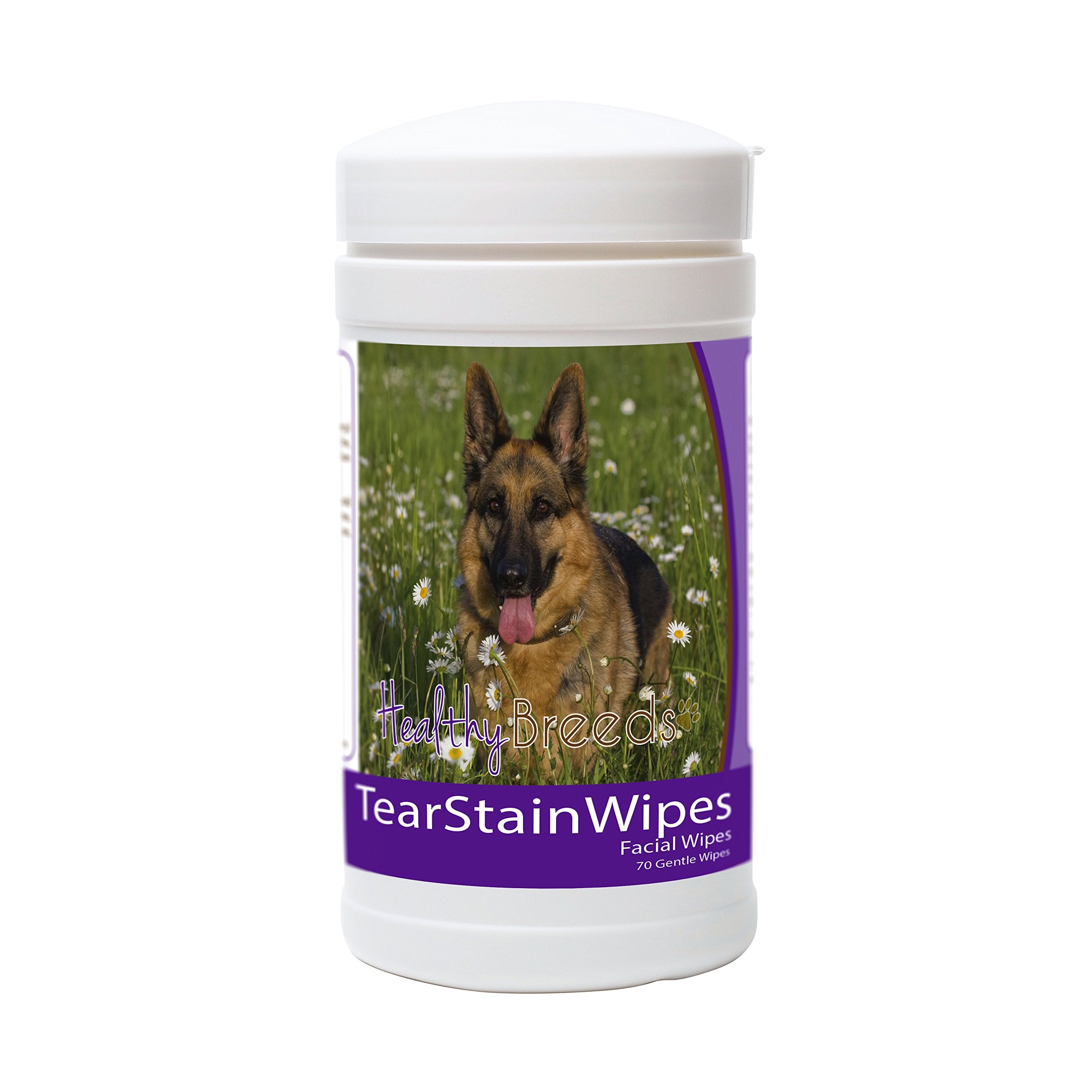 Healthy Breeds German Shepherd Tear Stain Wipes 70 Count