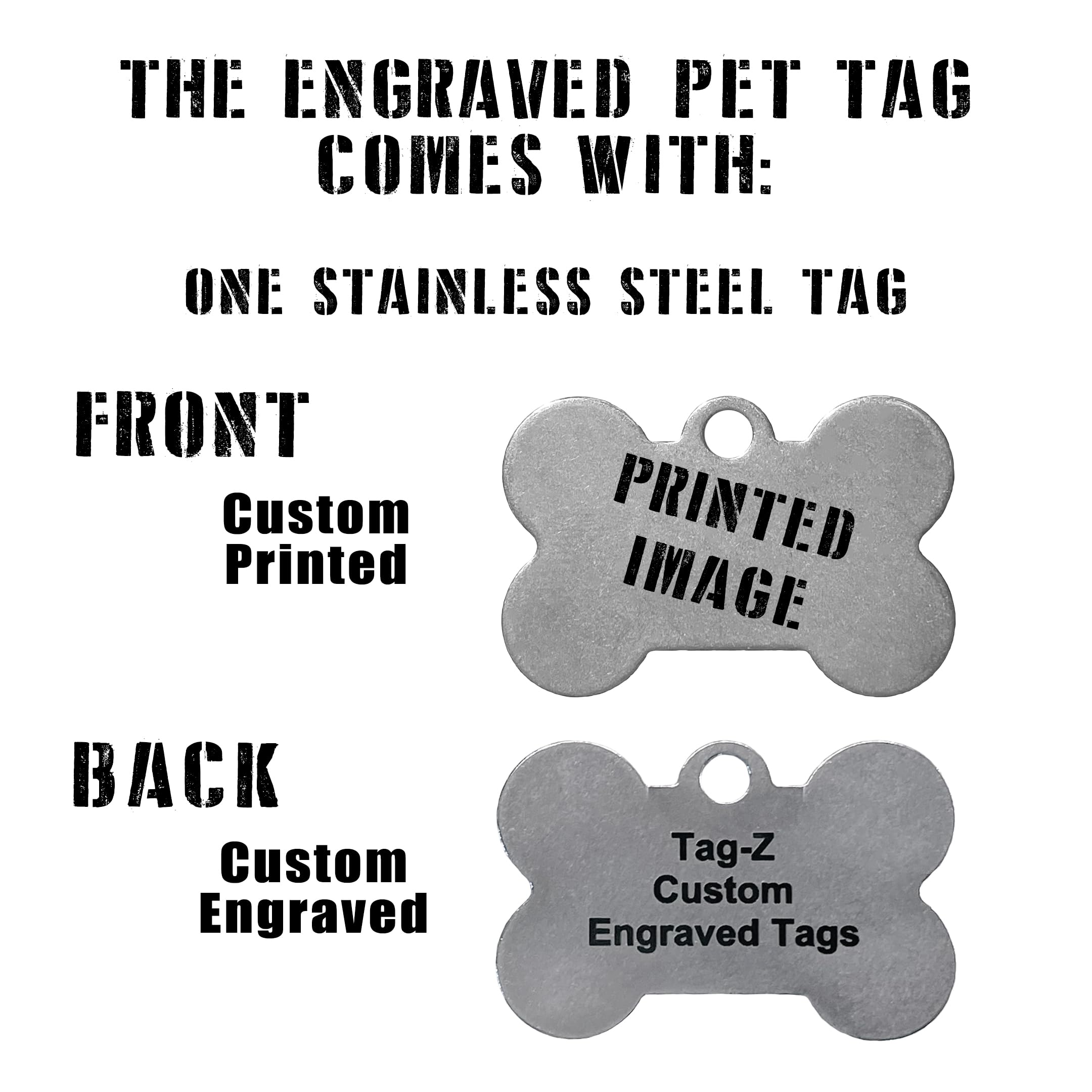 Pennsylvania Flag Pet Id Tags, Custom Printed And Laser Engraved Bone