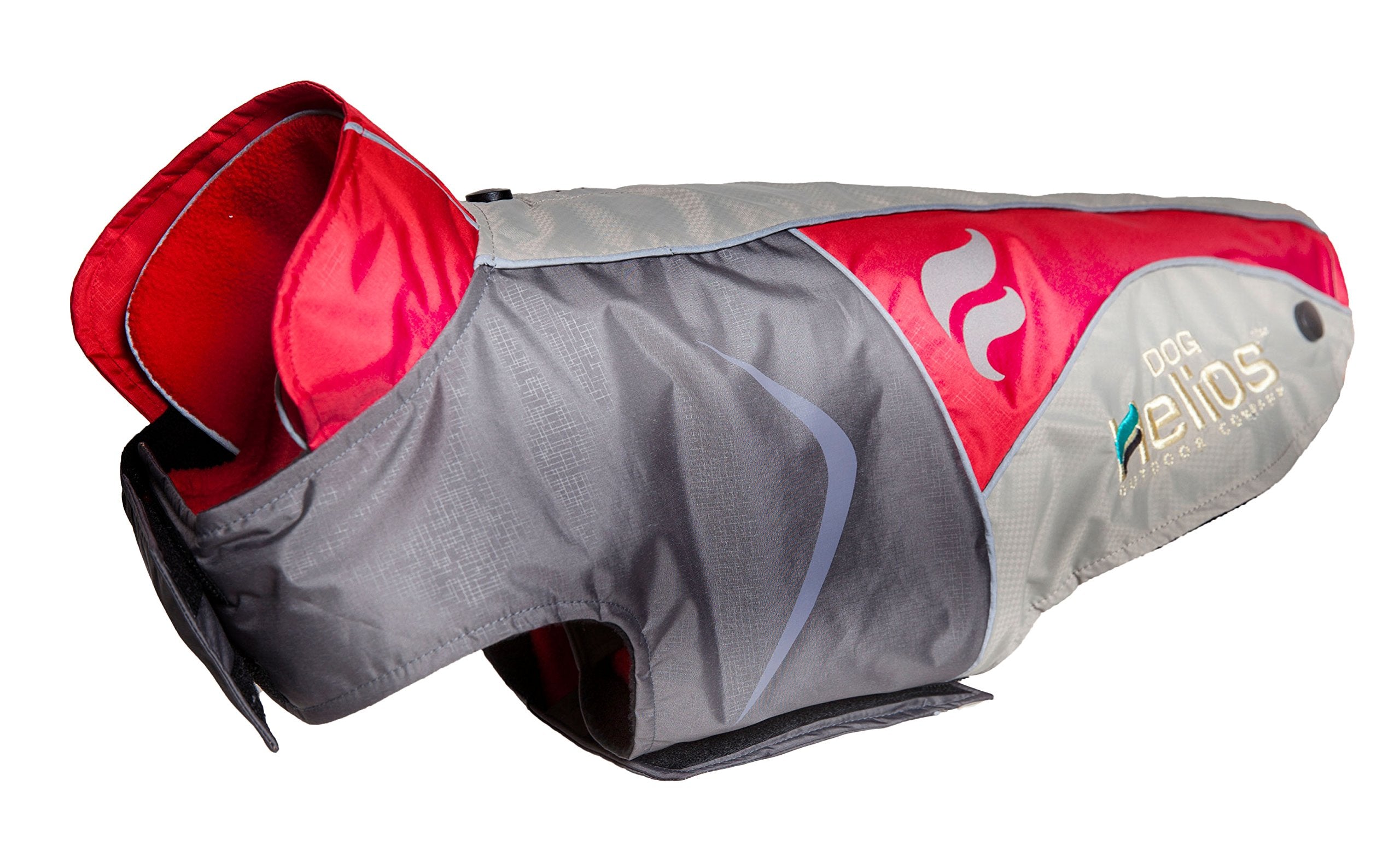 DOGHELIOS Lotus-Rusher Waterproof 2-in-1 Pet Dog Jacket Coat with Removable Polar Fleece Lining w/ Blackshark technology, Smal