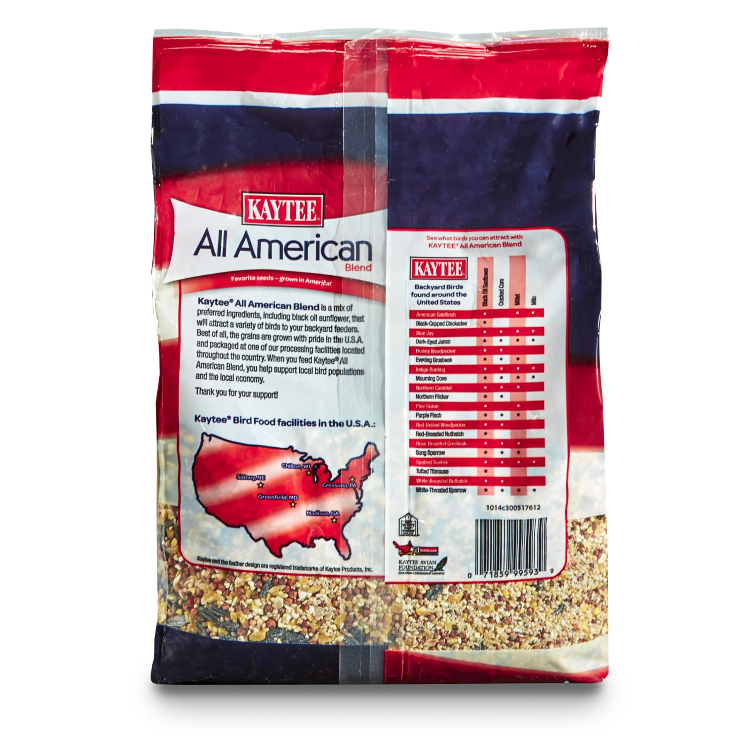 Kaytee All American Wild Bird Food Seed Blend, 5 Pound