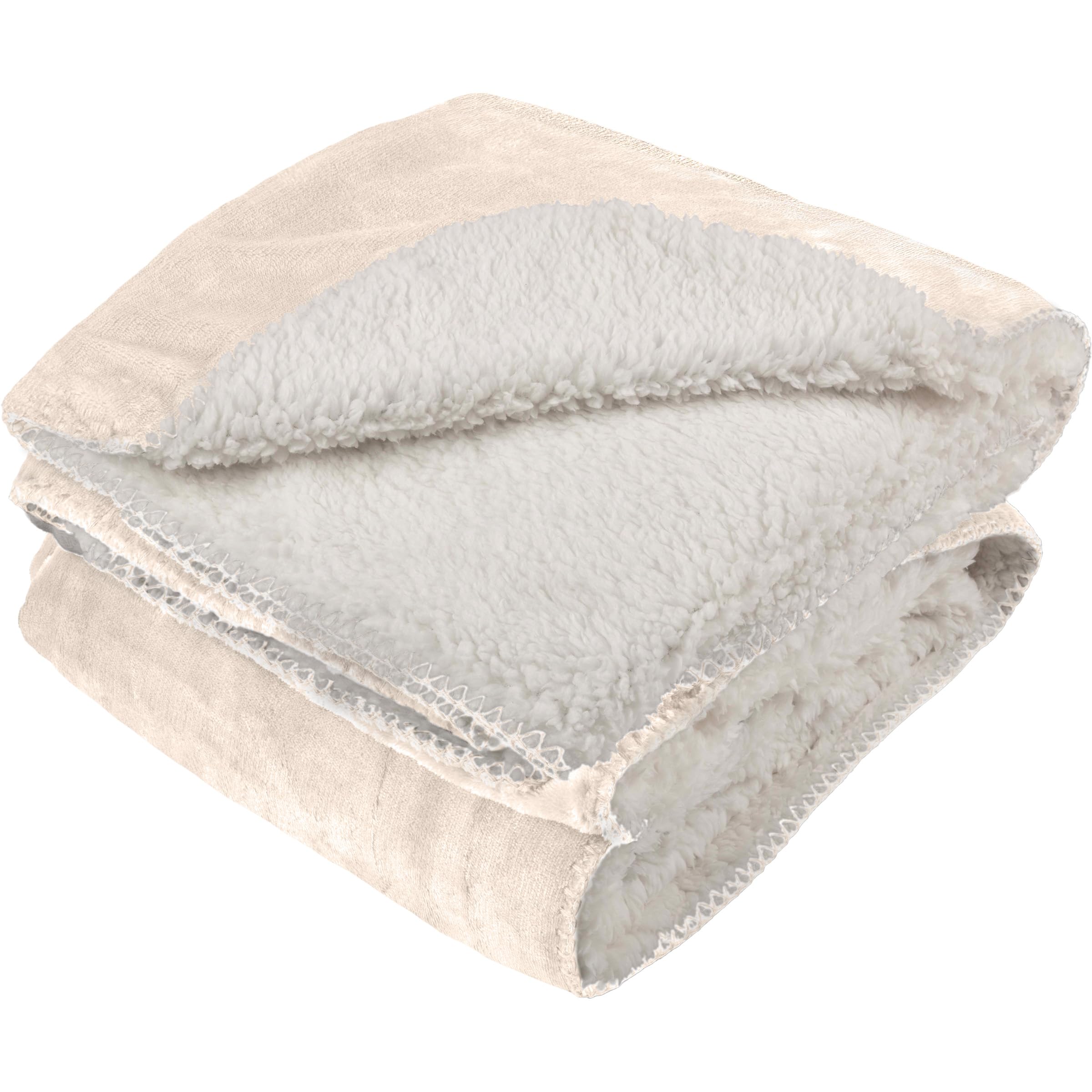 PETMAKER Dog Blanket - 80x100in Reversible Sherpa Blanket - Throw Blankets for Bed, Couch, Crate or Car - Machine Washable Puppy