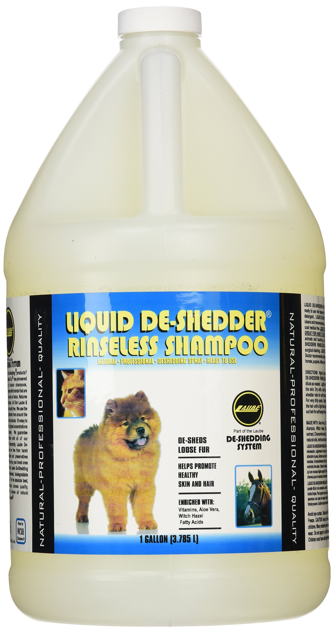 Wild Animal Liquid De-Shedder RTU Rinseless Shampoo Gallon
