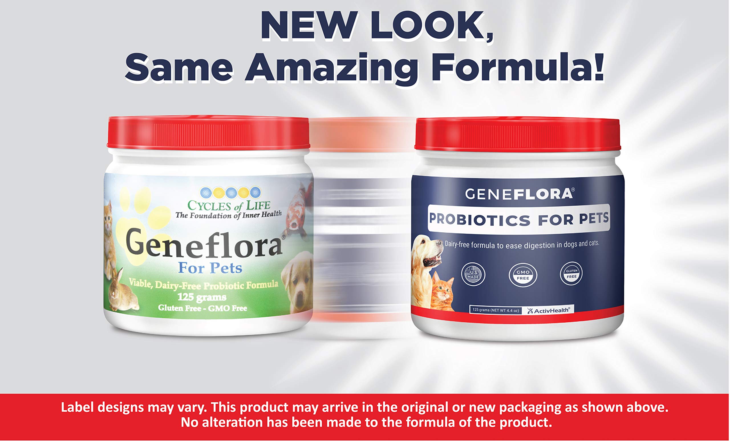 Geneflora Digestive Enzymes and Probiotics for Dogs, Cats, Rabbits and More to Boost Immunity, Relieve Allergies, Reduce Doggy B