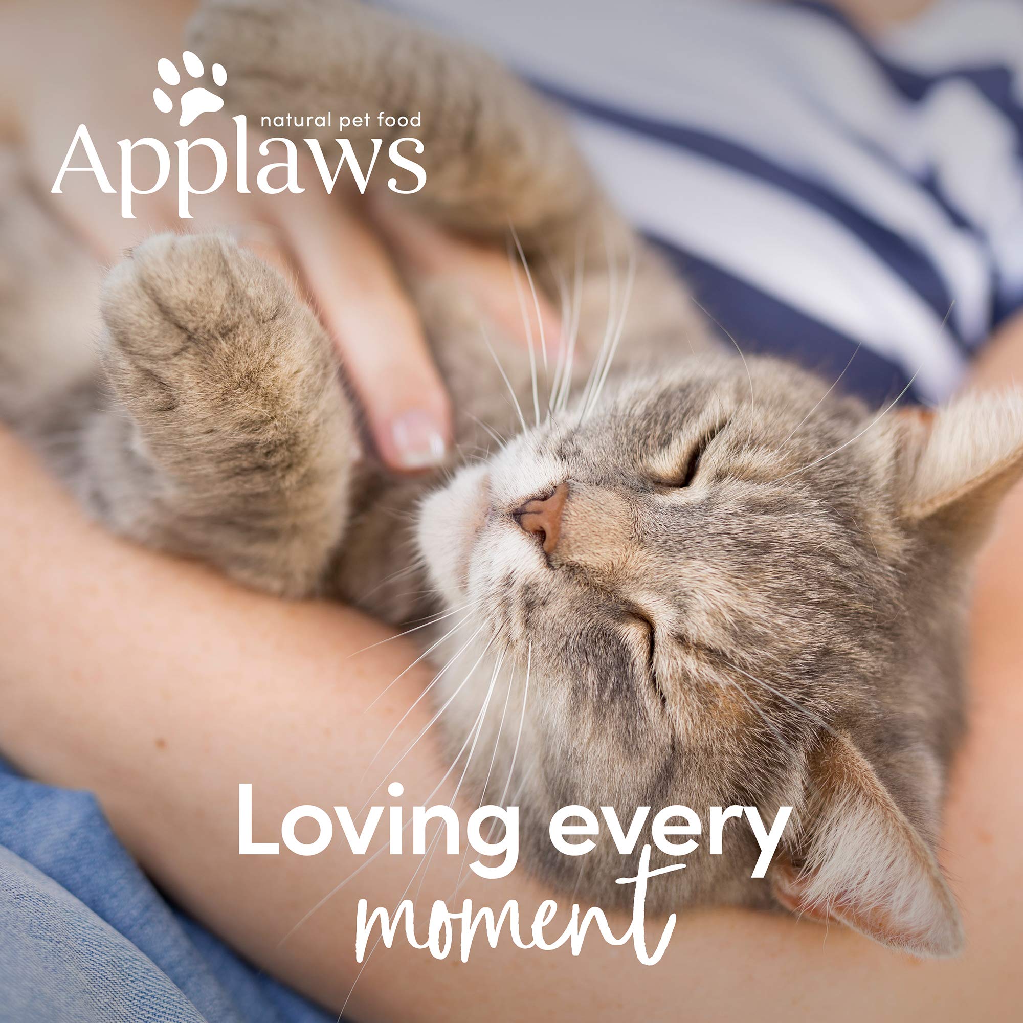 Applaws Natural Wet Cat Food, 18 Count, Limited Ingredient Cat Food Pots, Sardine with Mackerel in Broth, 2.12oz Pots