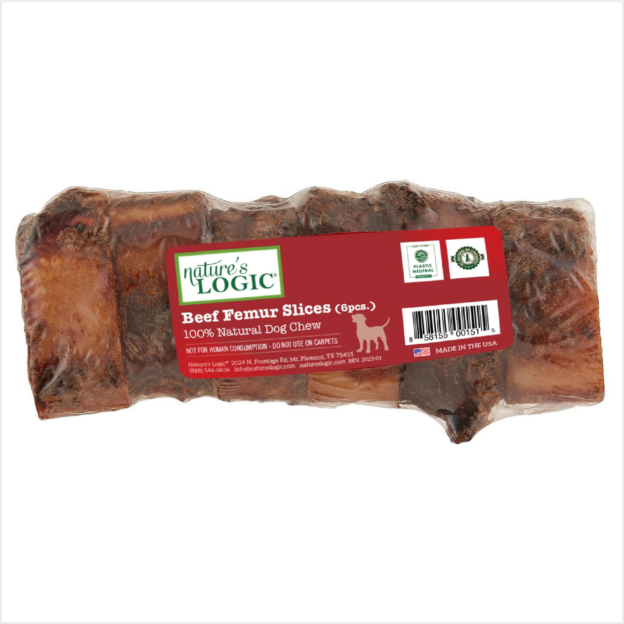 Natures Logic Beef Femur Slices Canine Chew