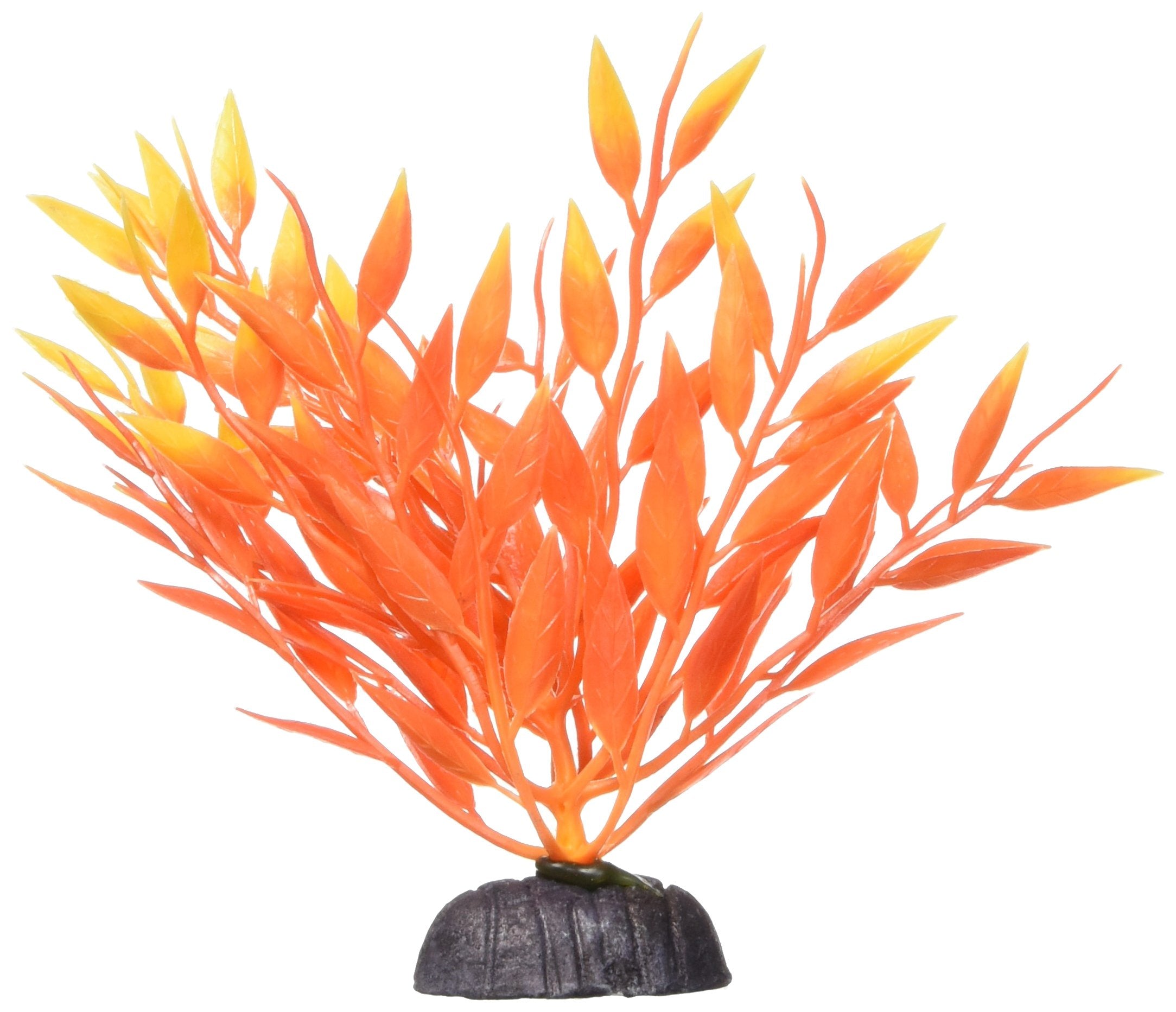 Marina Betta Fire Grass Plastic Plant, 5-Inch