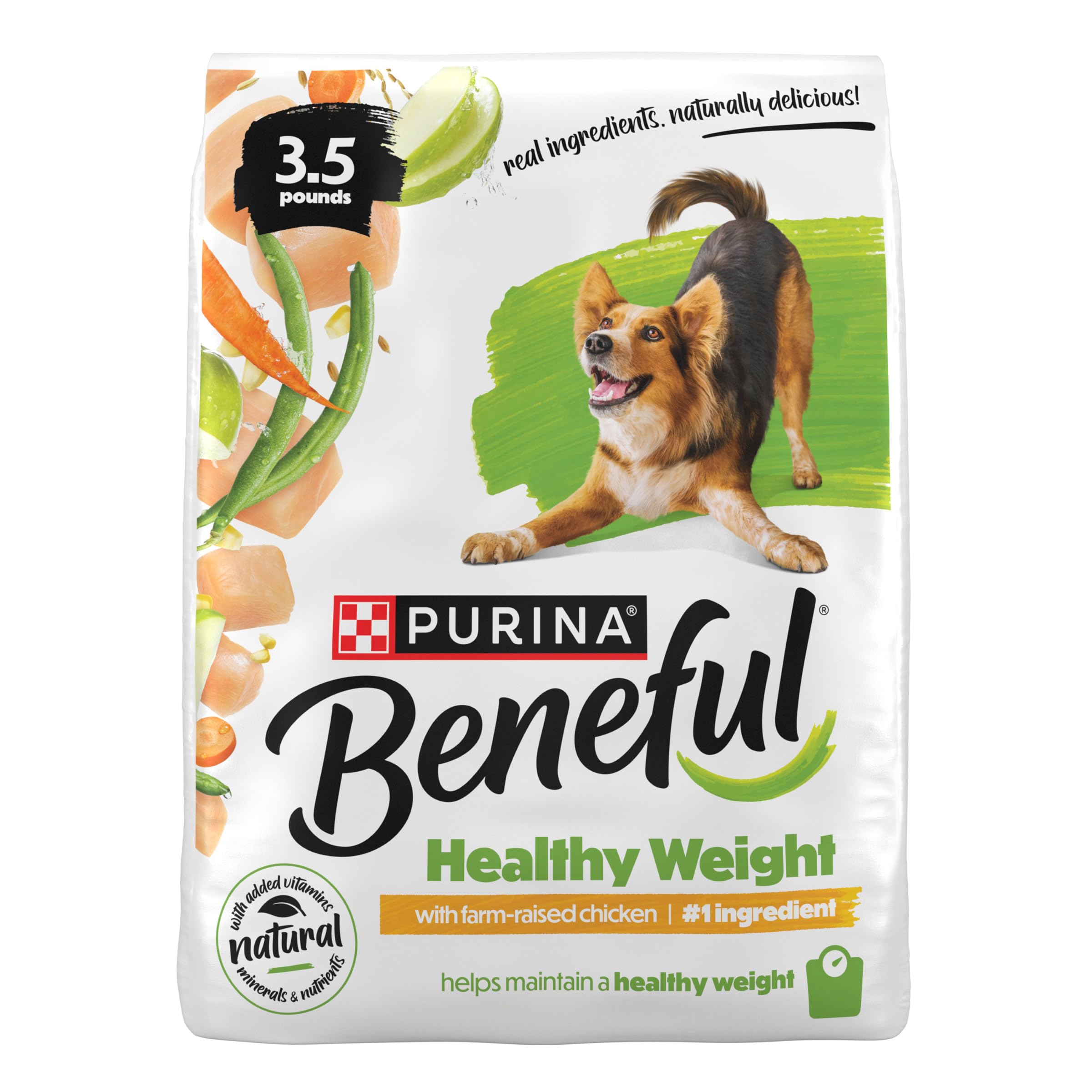 Purina Beneful Healthy Weight With Farm-Raised Chicken Natural Dog Food Dry Formula With Added Vitamins, Minerals and Nutrients 