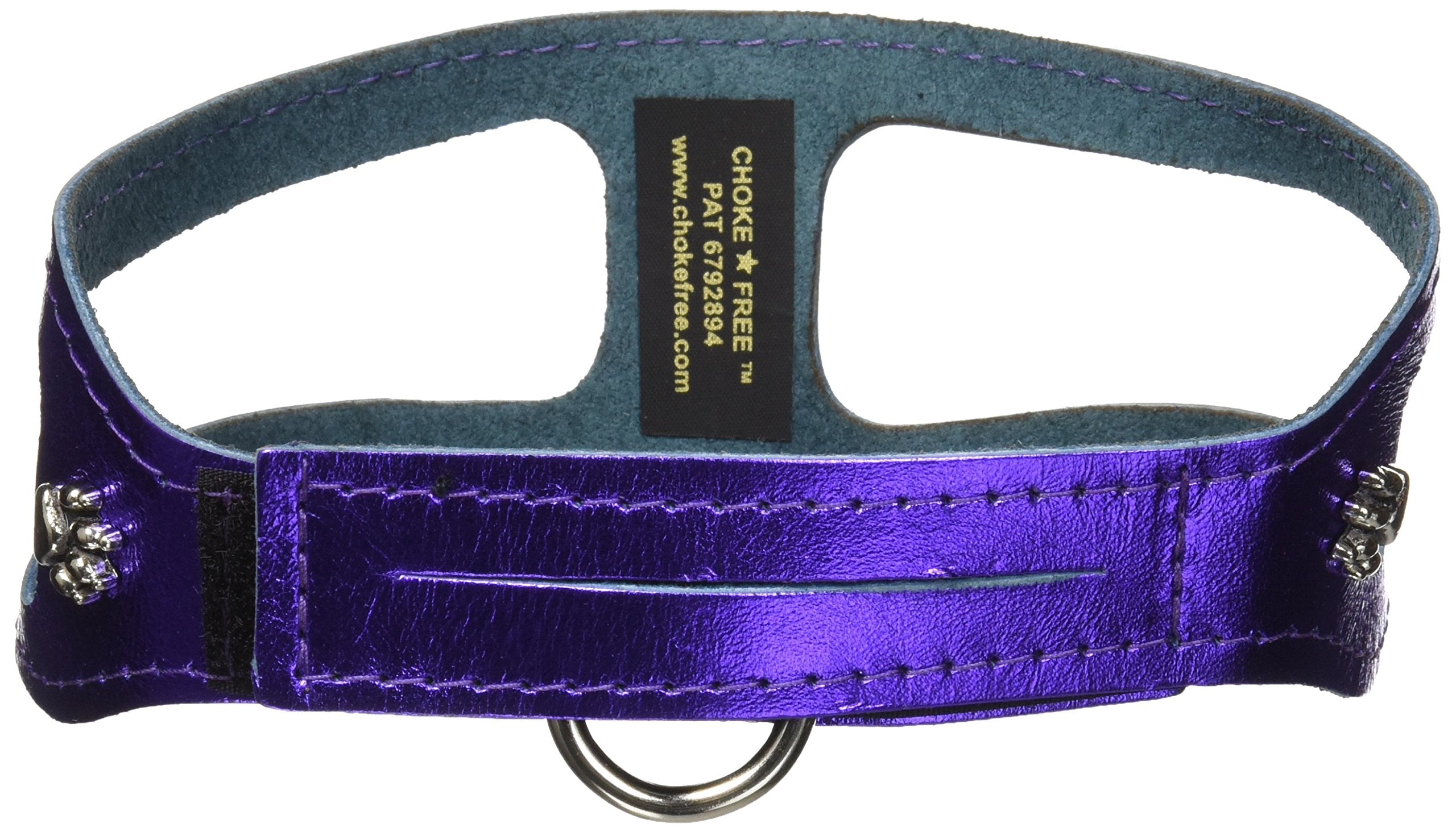 Chokefree Pet Shoulder Collar, 16', Metallic Purple