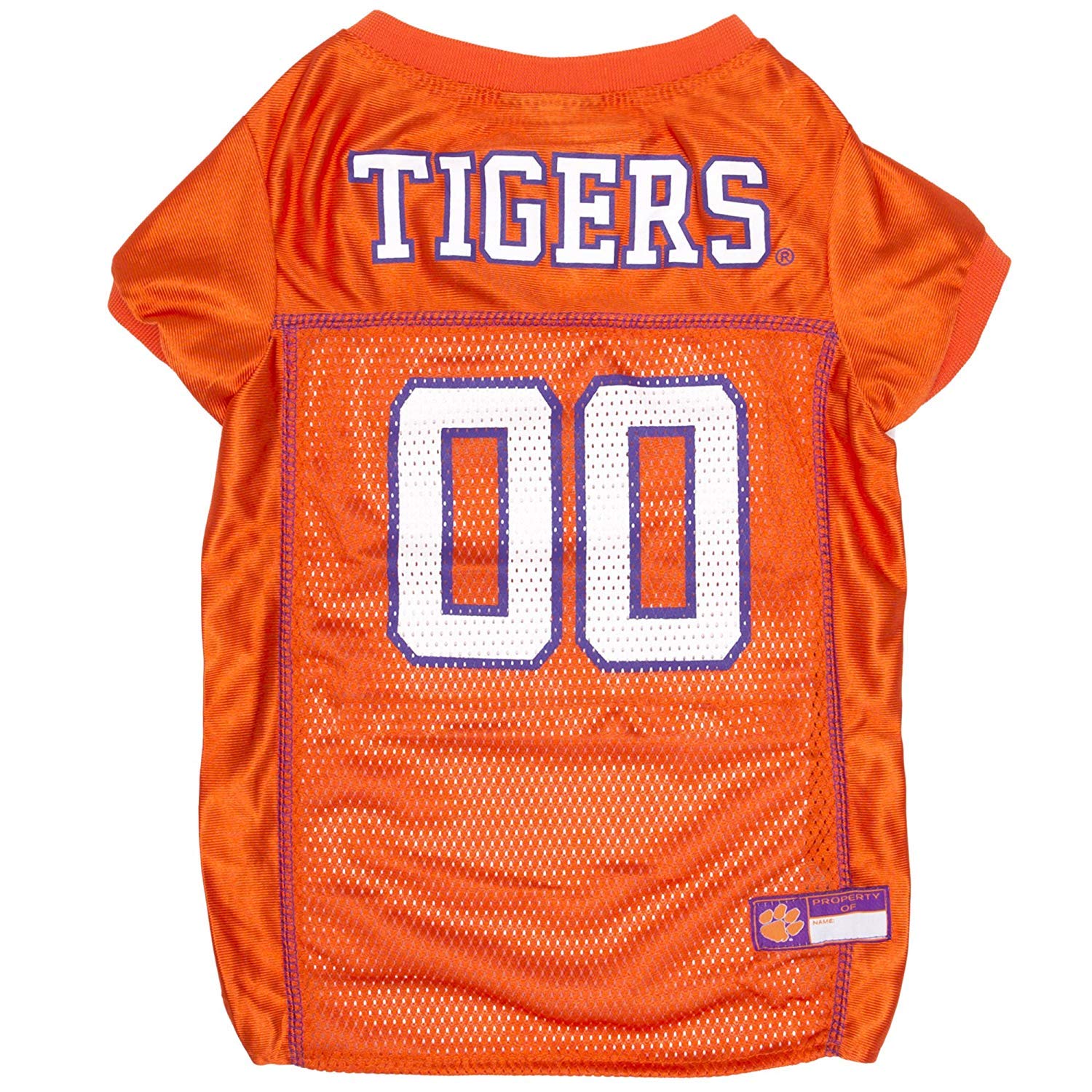 Pets First NCAA College Clemson Tigers Mesh Jersey for DOGS & CATS, Size X-Large, Licensed Dog Jersey with your Favorite Footbal