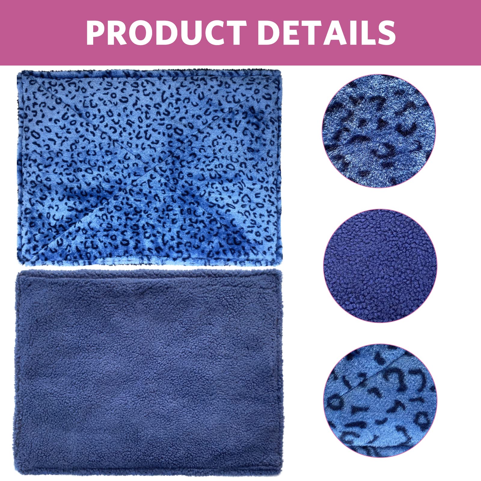 Marunda Self Warming Cat Bed,Super Soft Dog Bed Crate Bed Blanket, Self Heating Cat Pad, Thermal Cat And Dog Warming Bed Mat.
