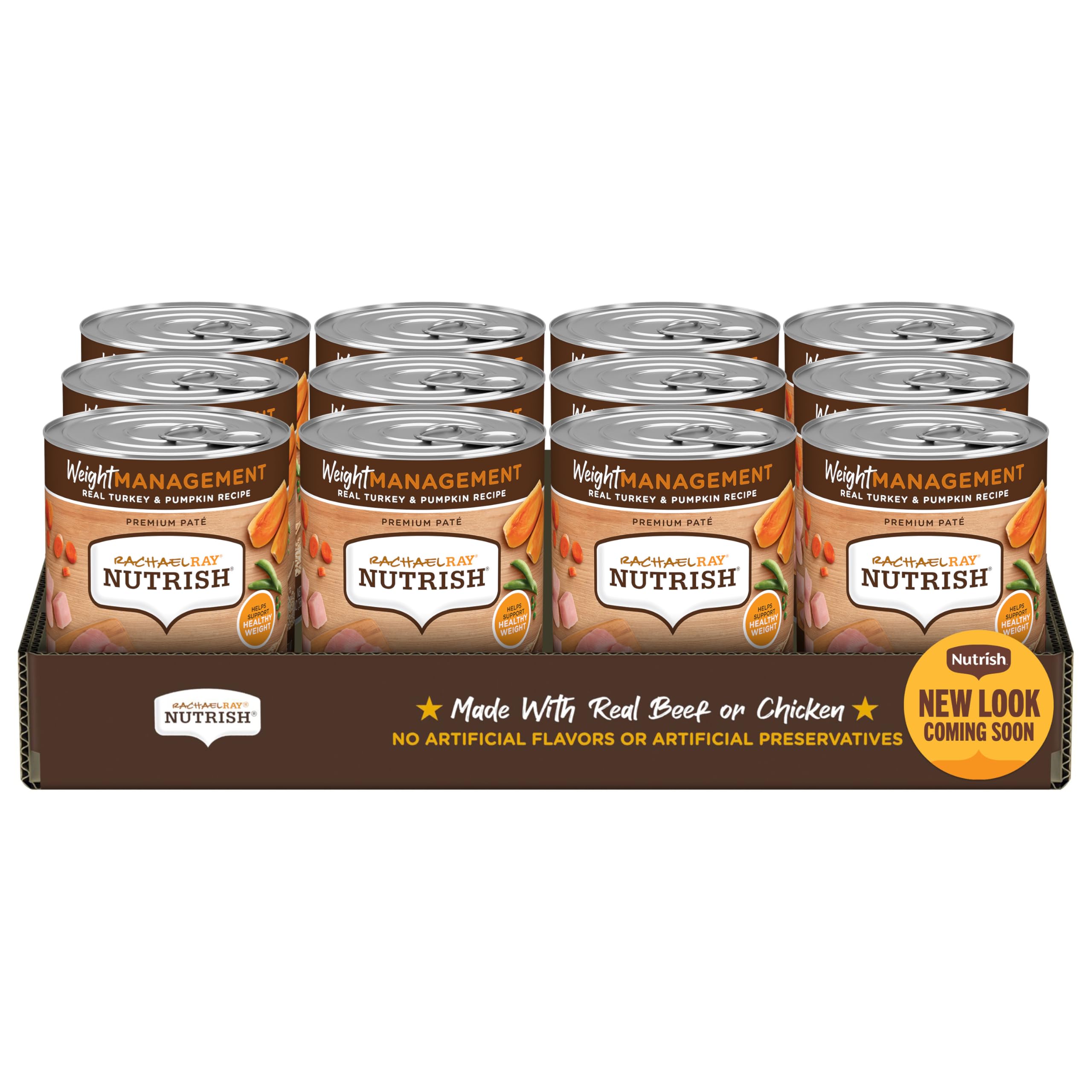 Rachael Ray Nutrish Weight Management Wet Dog Food, Real Turkey & Pumpkin, 13 Ounce Can (Pack of 12)