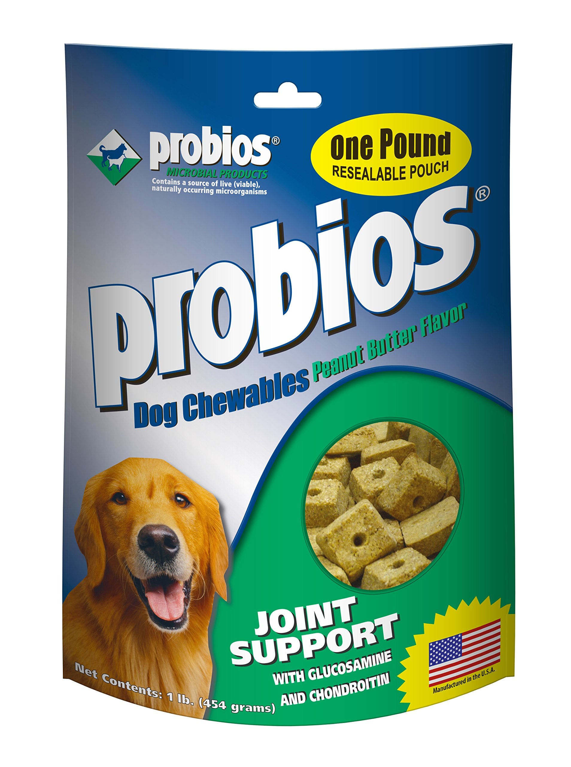 Probios Dog Treats - Hip & Joint w/Glucosamine - 1lb Pouch