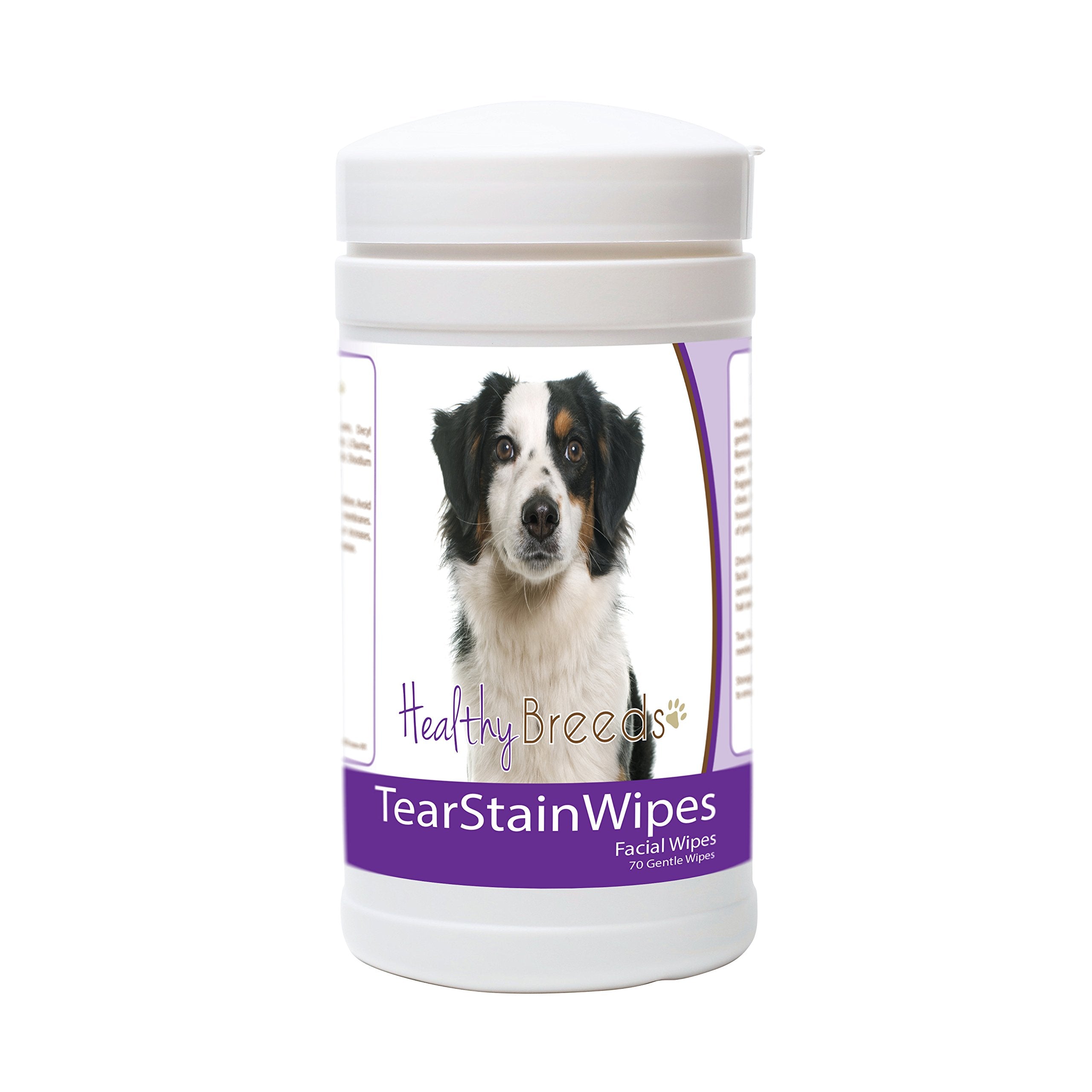 Healthy Breeds Miniature American Shepherd Tear Stain Wipes 70 Count