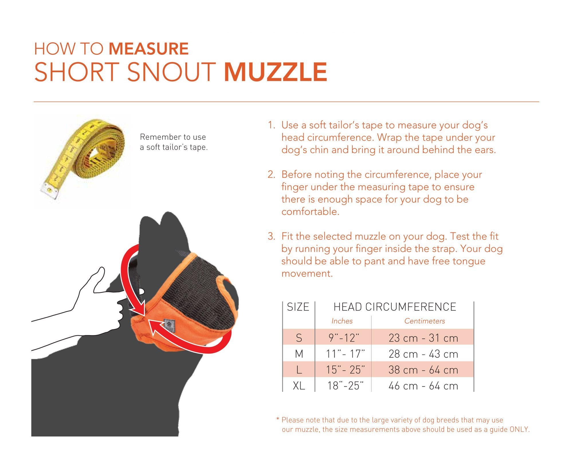 Canine Friendly Short Snout Dog Muzzle, Small, Charcoal