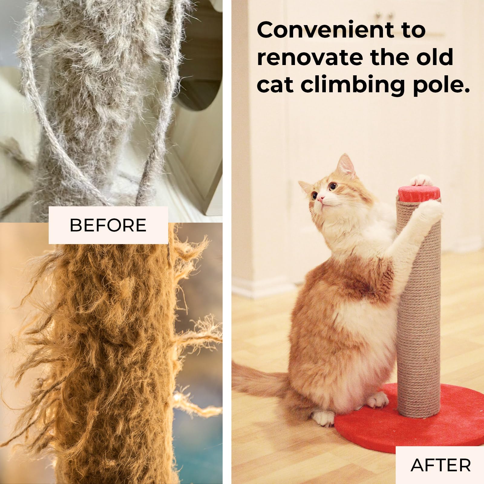 Nature Hemp Rope,Sisal Rope For Cat Scratcher,Rope For Cat Scratch Post,Cat Scratching Post Replacement,Cat Scratcher Replacemen