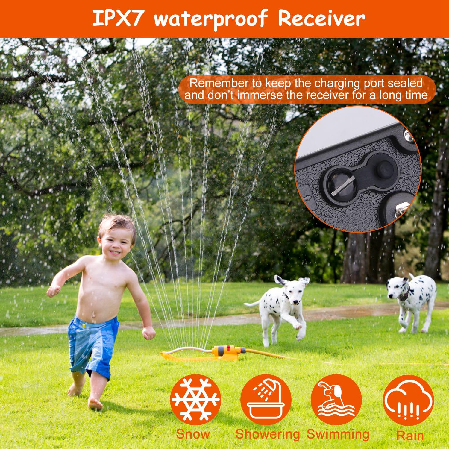 Teqhome Electric Fence For Dogs, Underground Electric Dog Fence System With 2 Rechargeable Waterproof Training Collar Receivers,