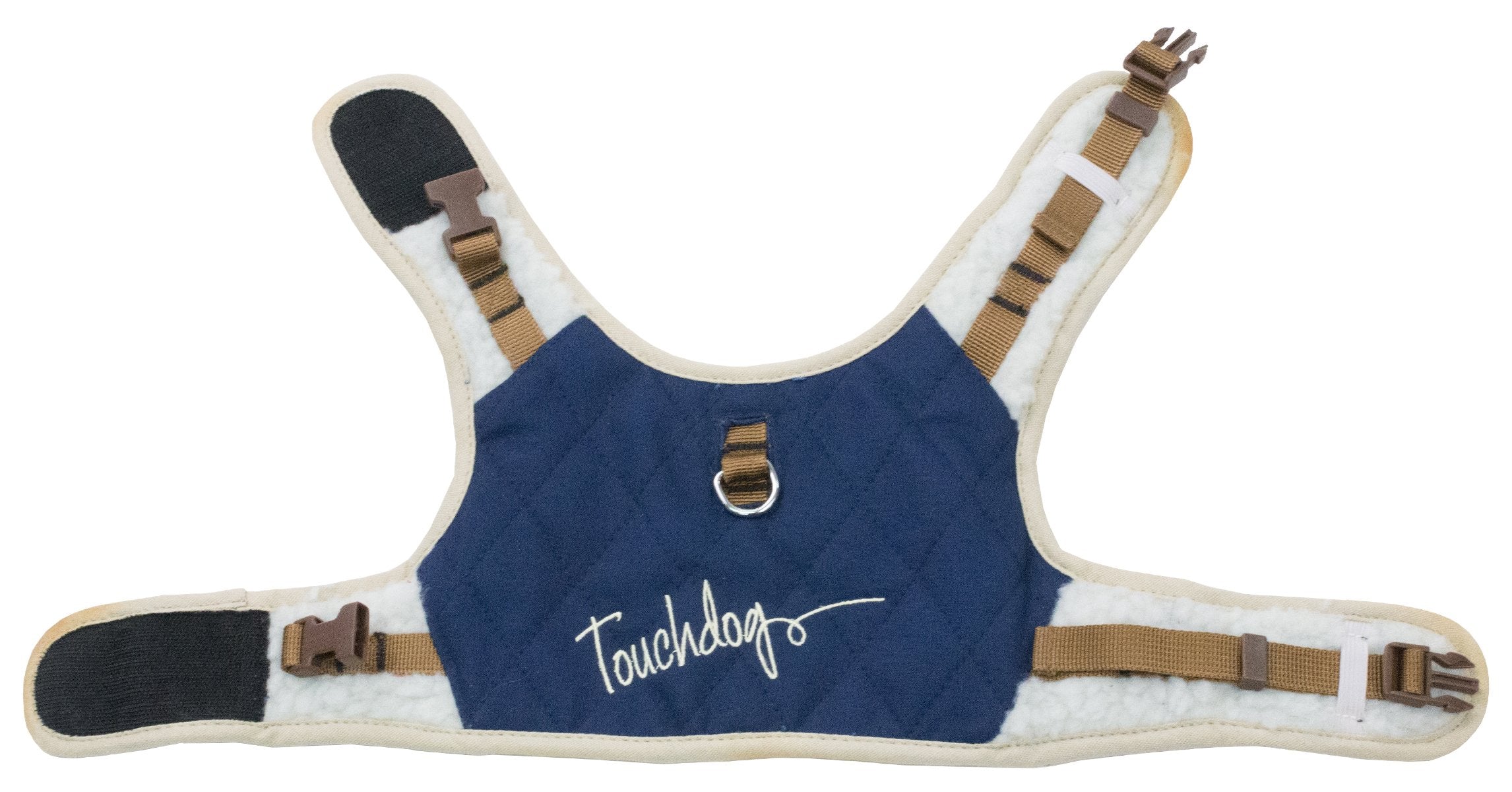 TOUCHDOG Tough-Boutique Adjustable Fashion Designer Pet Dog Harness and Leash Combination, Large, Royal Blue
