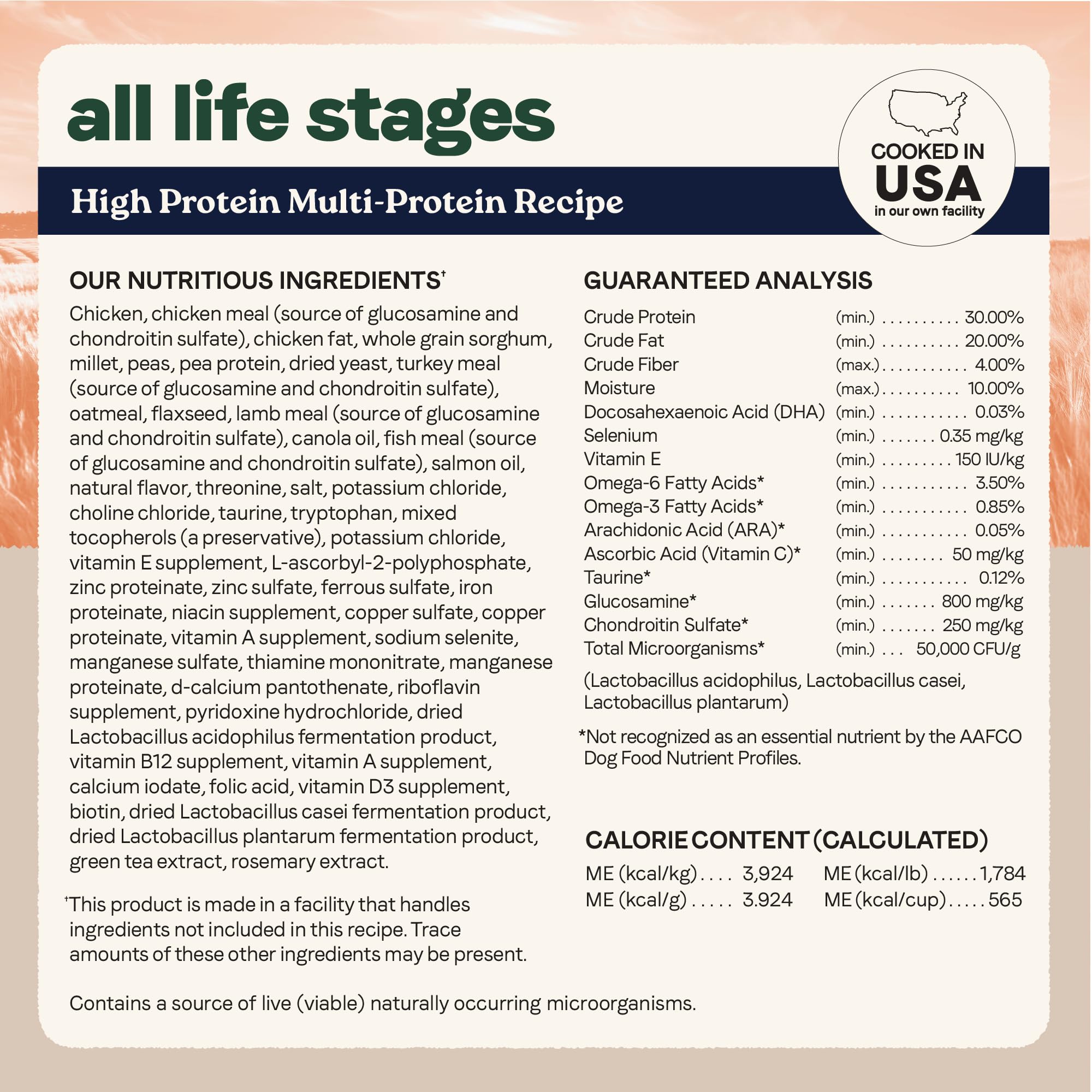 Canidae All Life Stages High Protein Dry Dog Food, Multi-Protein Recipe, 4 lbs.
