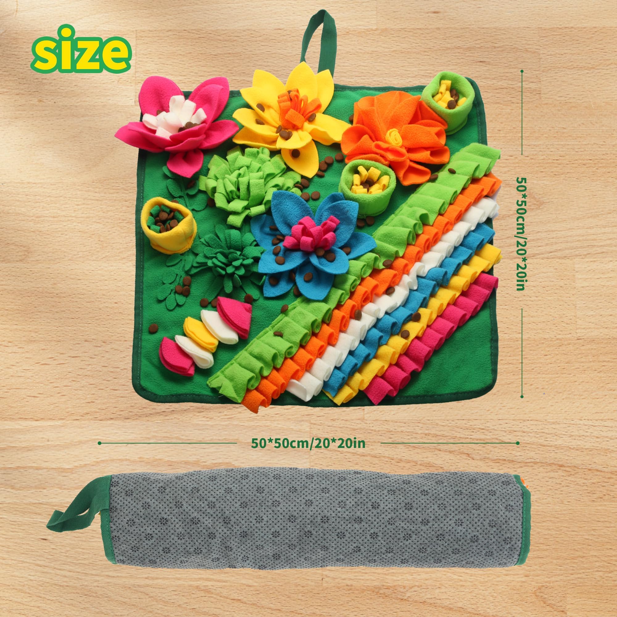 Banlangen Snuffle Mat for Dogs - Christmas Dog Interactive Puzzle Toy for Mental Stimulation, Anxiety Relief & Slow Feeding, Fun