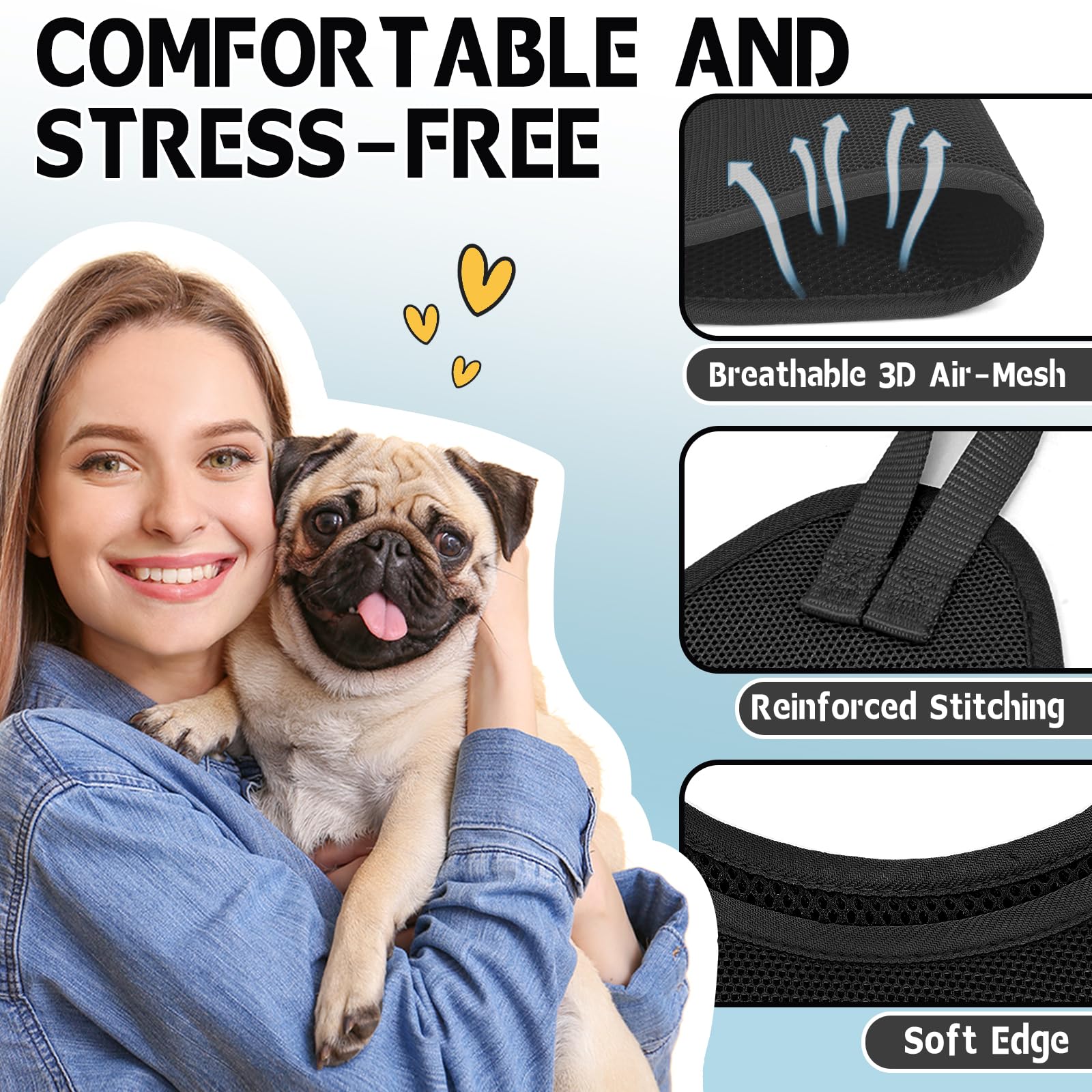 Supet Cat Grooming Hammock Harness For Cats Dogs, Relaxation Pet Grooming Hammock Restraint Dog & Small Animal Leashes Sling For