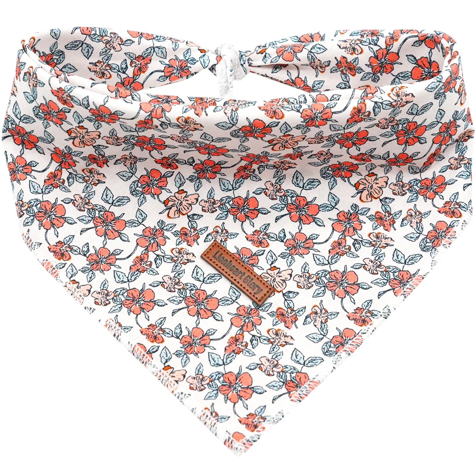 Lionheart Glory Dog Bandana 1 Pack Washable Soft Dog Scarf, Fall Bib Scarf Boy Girl Bandana Square Adjustable Dog Bandanas For S