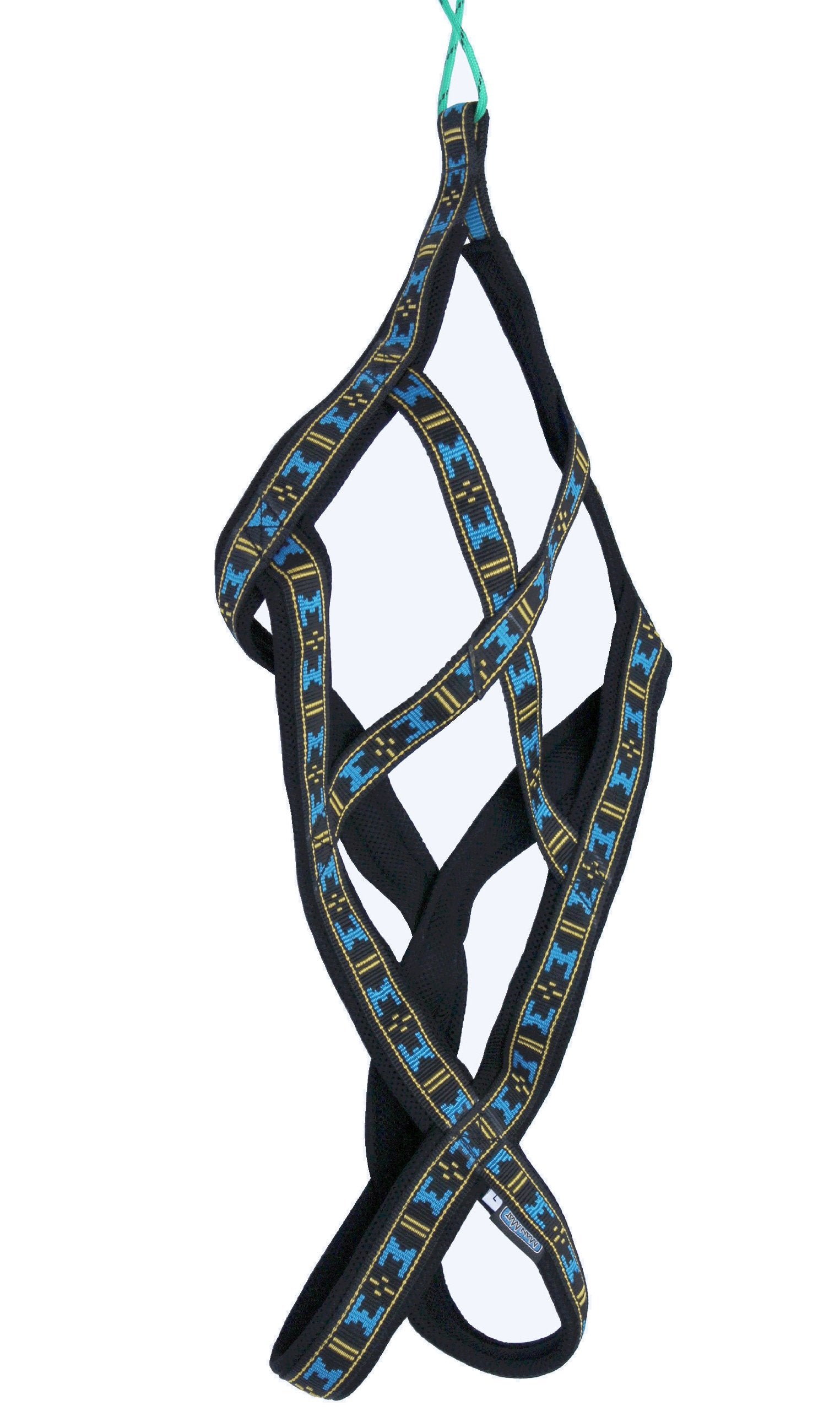 Weight Pulling Sledding Dog Harness X-Back Style Black Large, 21' Neck Circumference