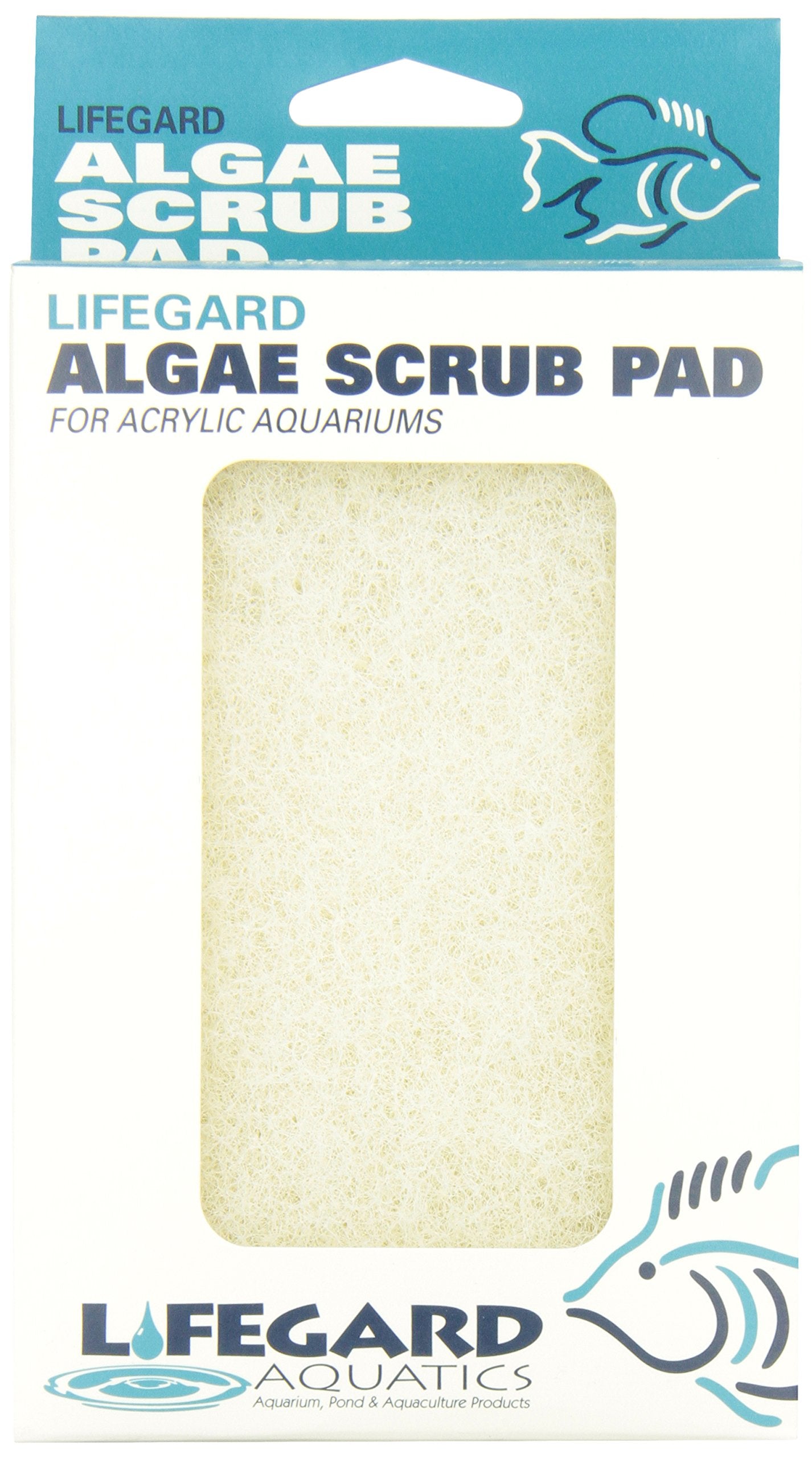 Lifegard Aquatics 4-Inch By 6-Inch White Algae Pad