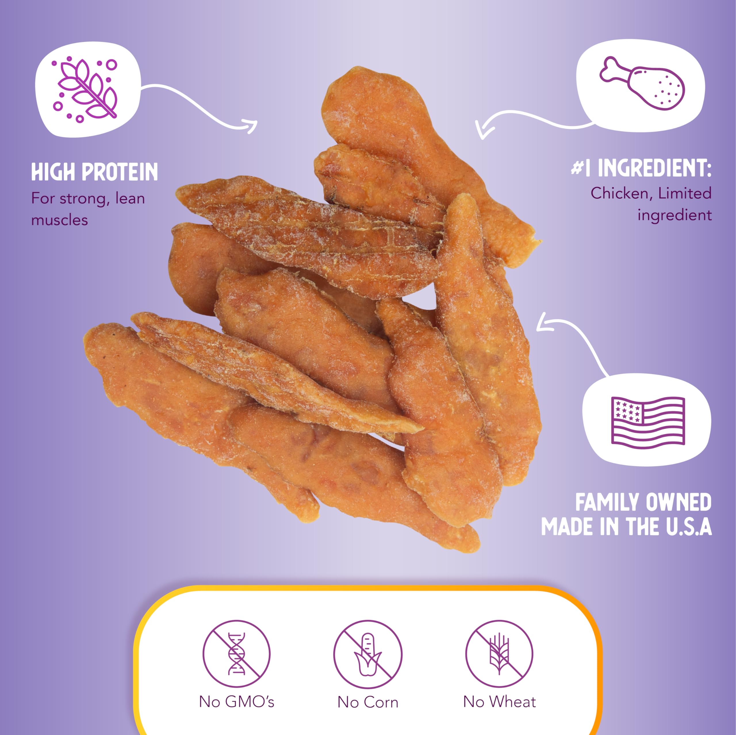 Health Extension Grain-Free Chicken Tenders Dog Treats, 4oz (113g) - Natural, Crispy Gourmet Training Treats for Adult Dogs and