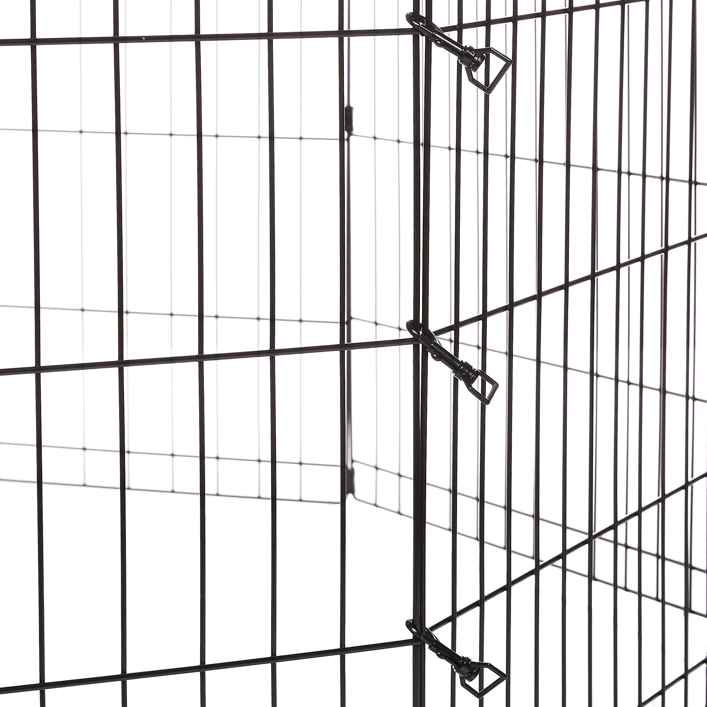 Midwest Homes For Pets Exercise Pen For Pets With Full Max Lock Door, 24-Inch, Black