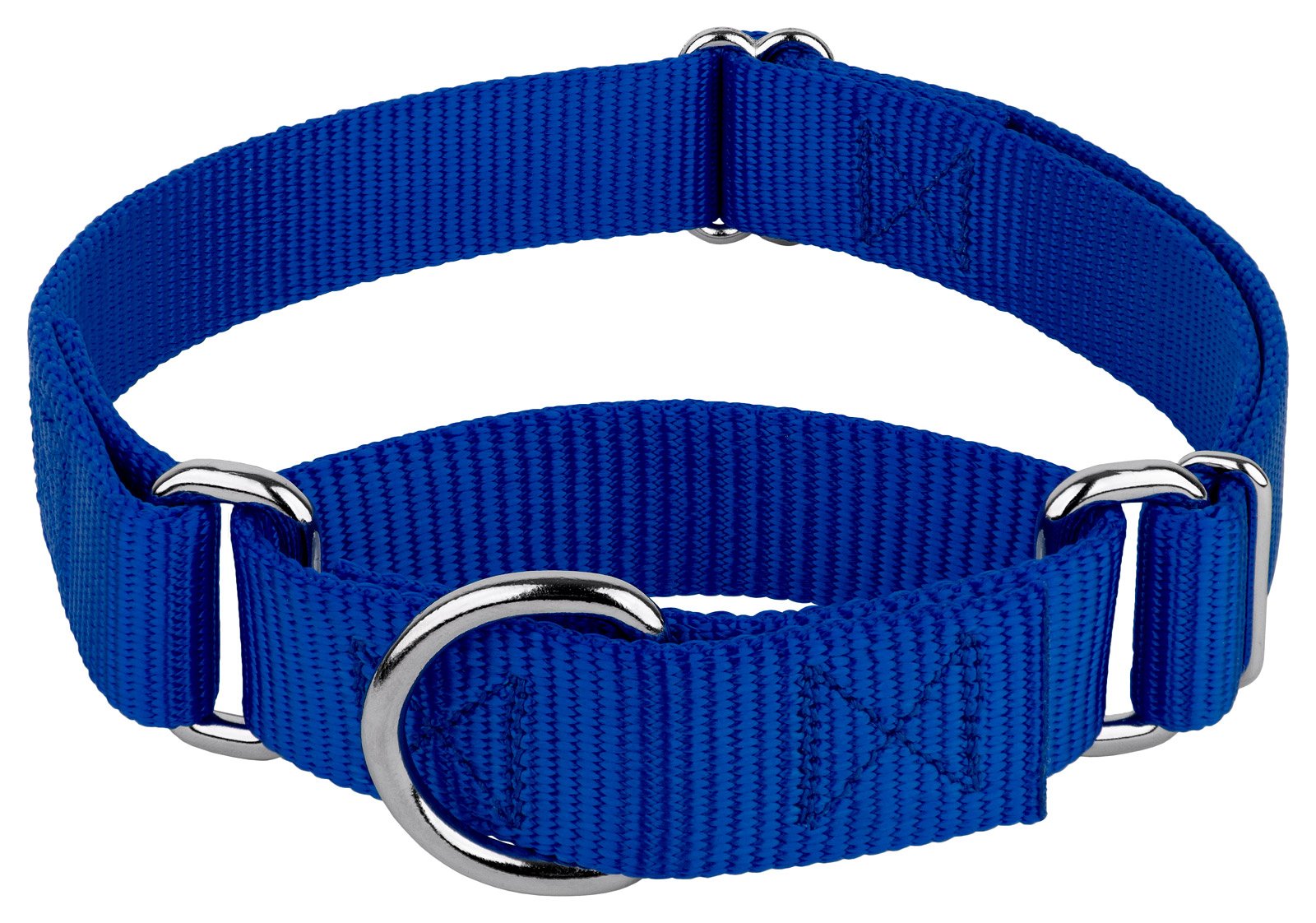 Country Brook Petz - Royal Blue Martingale Heavy Duty Nylon Dog Collar - 21 Vibrant Color Options (3/8 Inch Width, Micro)