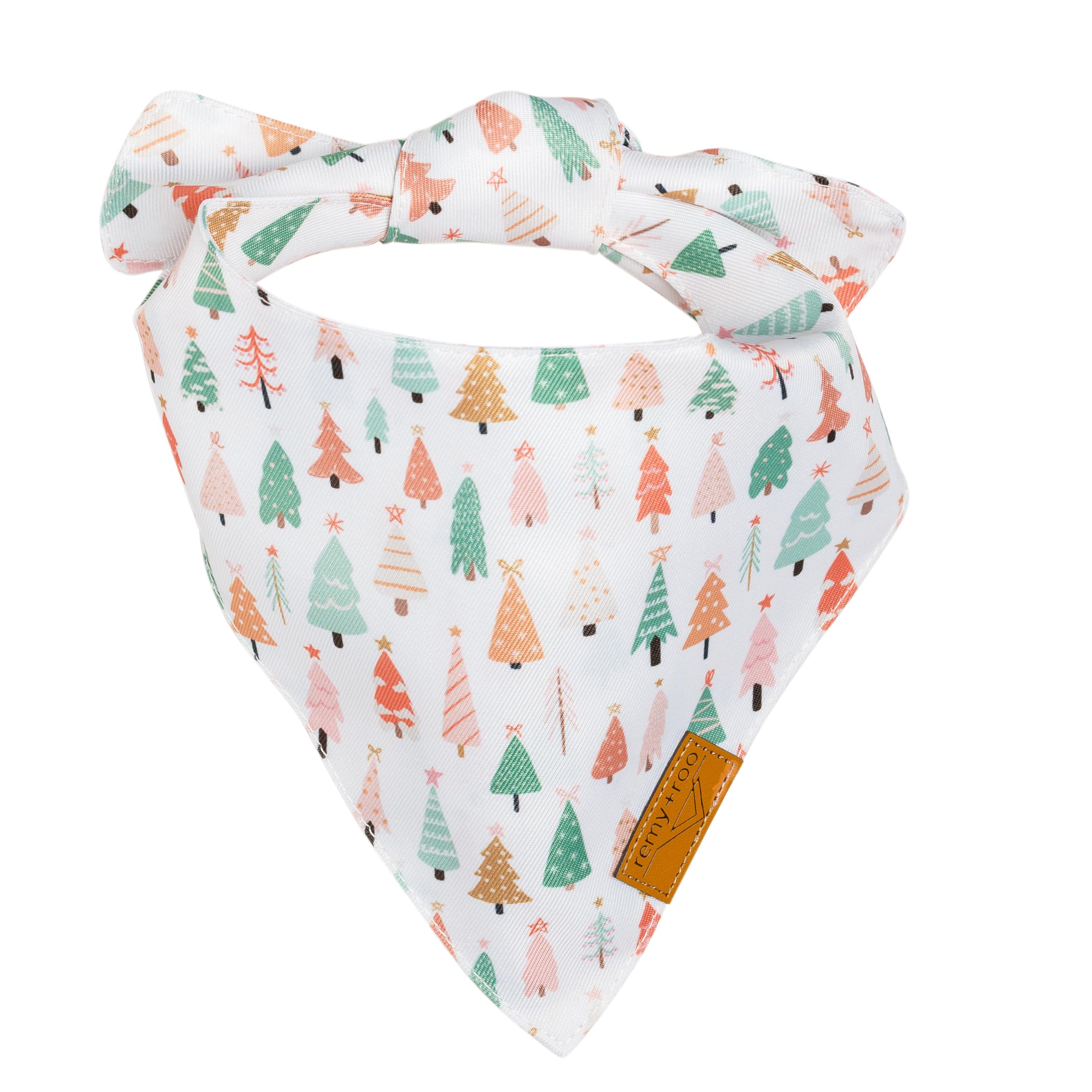 Remy+Roo Dog Bandanas - 2 Pack | Wonderland Christmas Set | Premium Durable Fabric | Patented Shape Bandanas for Dogs | Adjustab