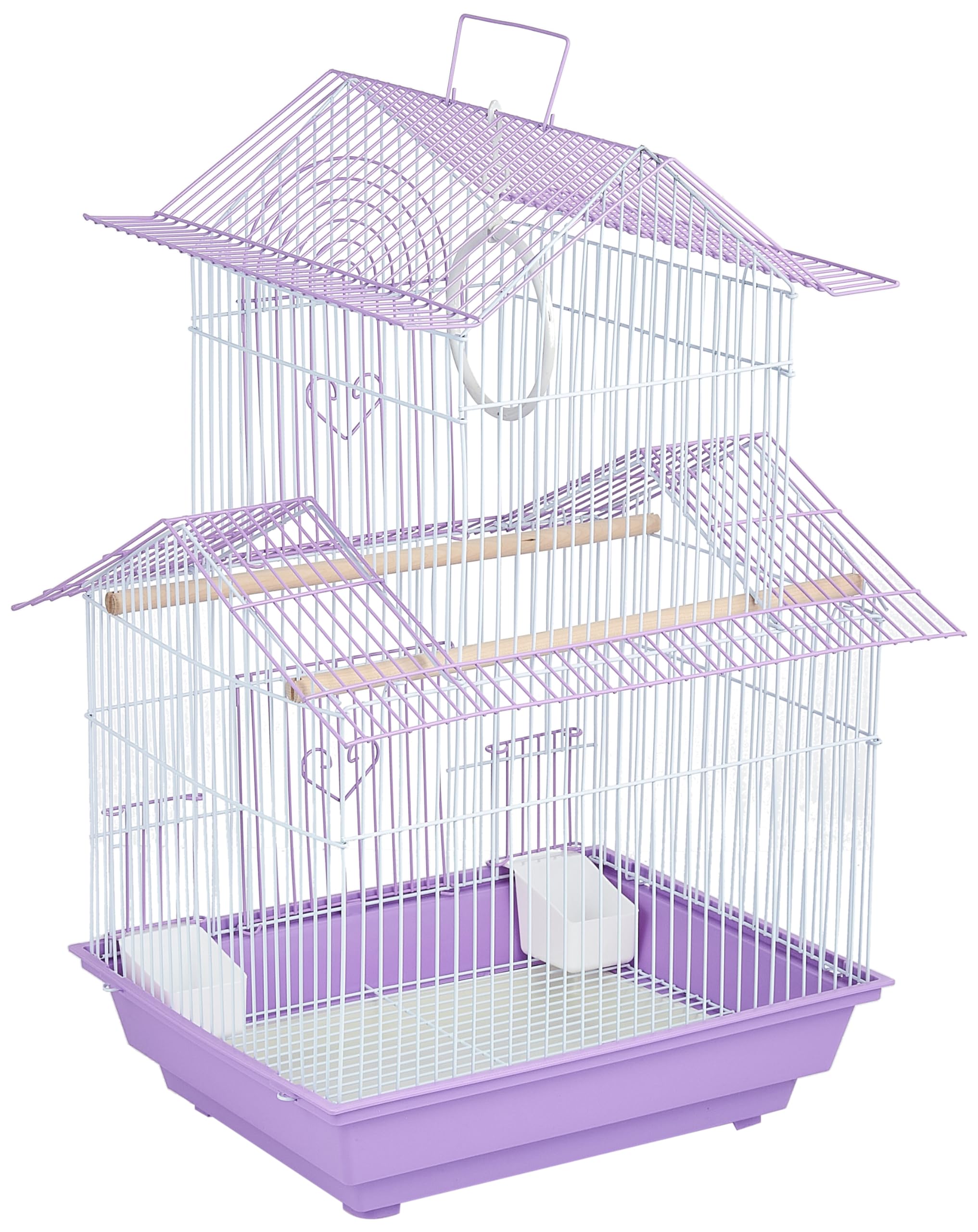 Prevue Hendryx SP1720-3 Shanghai Parakeet Cage, Lilac and White