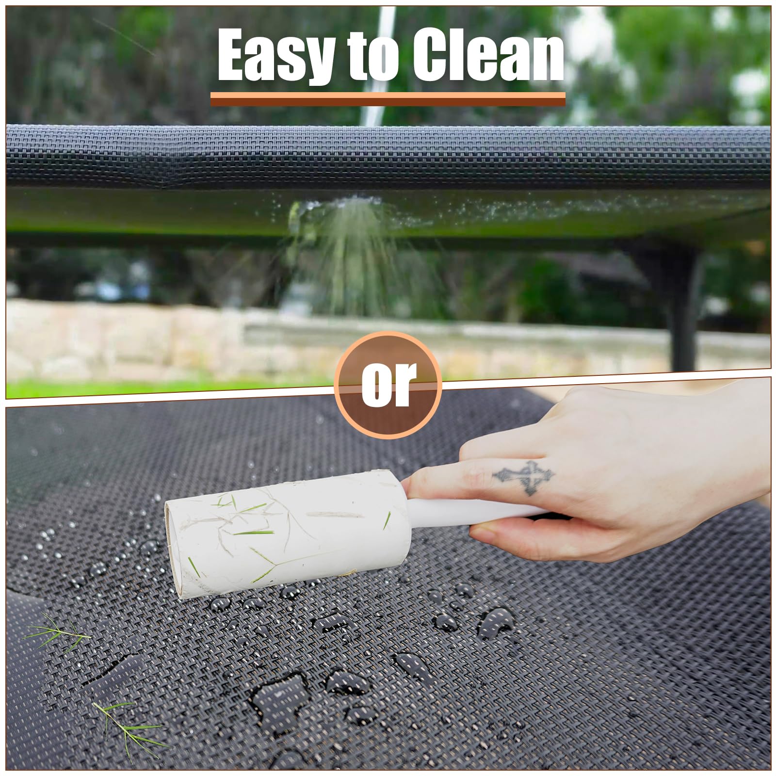 Garnpet XL Elevated Dog Bed - Heavy Duty Pet Cot with Durable Recyclable Mesh, Green, Ideal for Large Dogs, Indoor & Outdoor Use