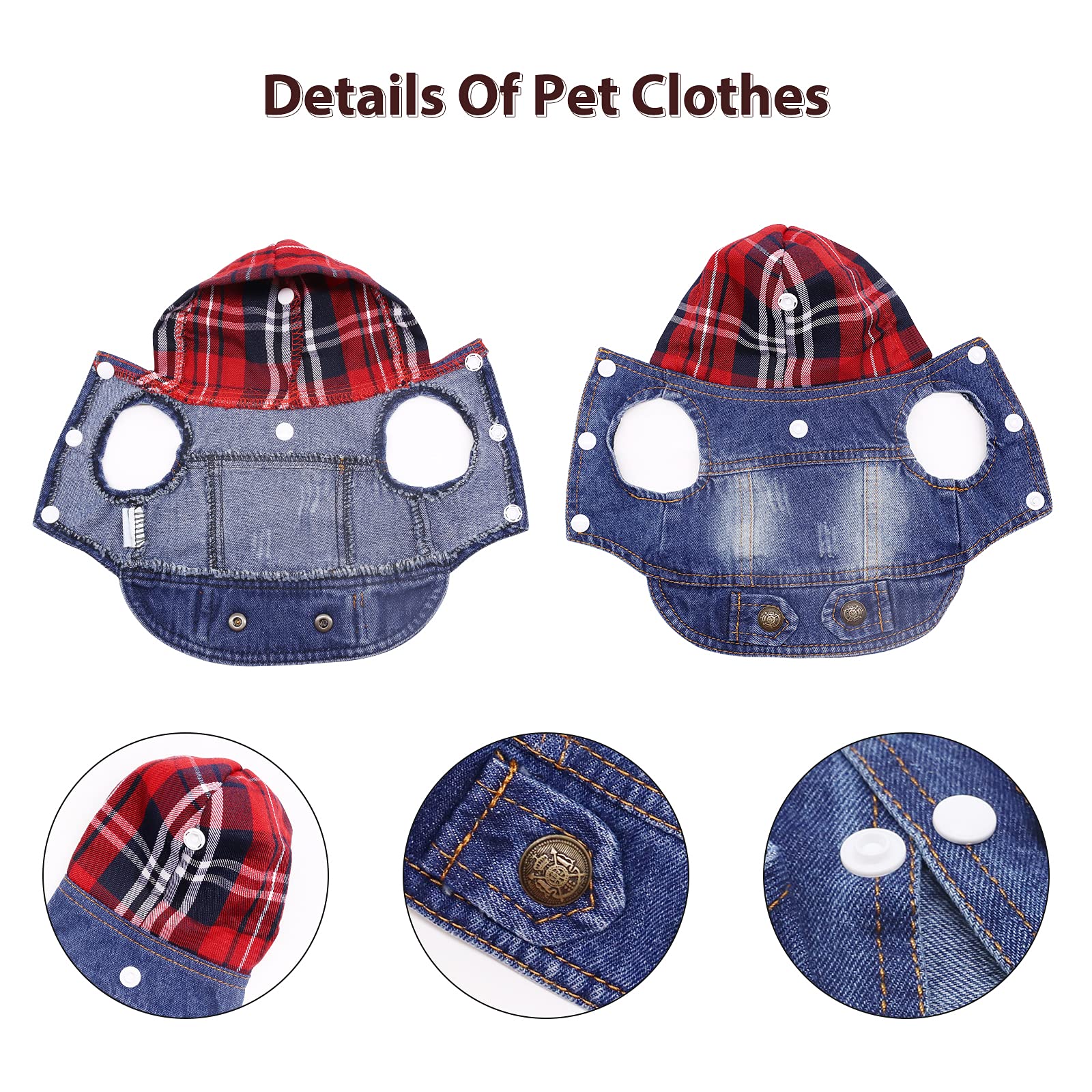 Sild Pet Clothes Dog Jeans Jacket Cool Blue Denim Coat Small Medium Dogs Lapel Vests Classic Hoodies Puppy Blue Vintage Washed C
