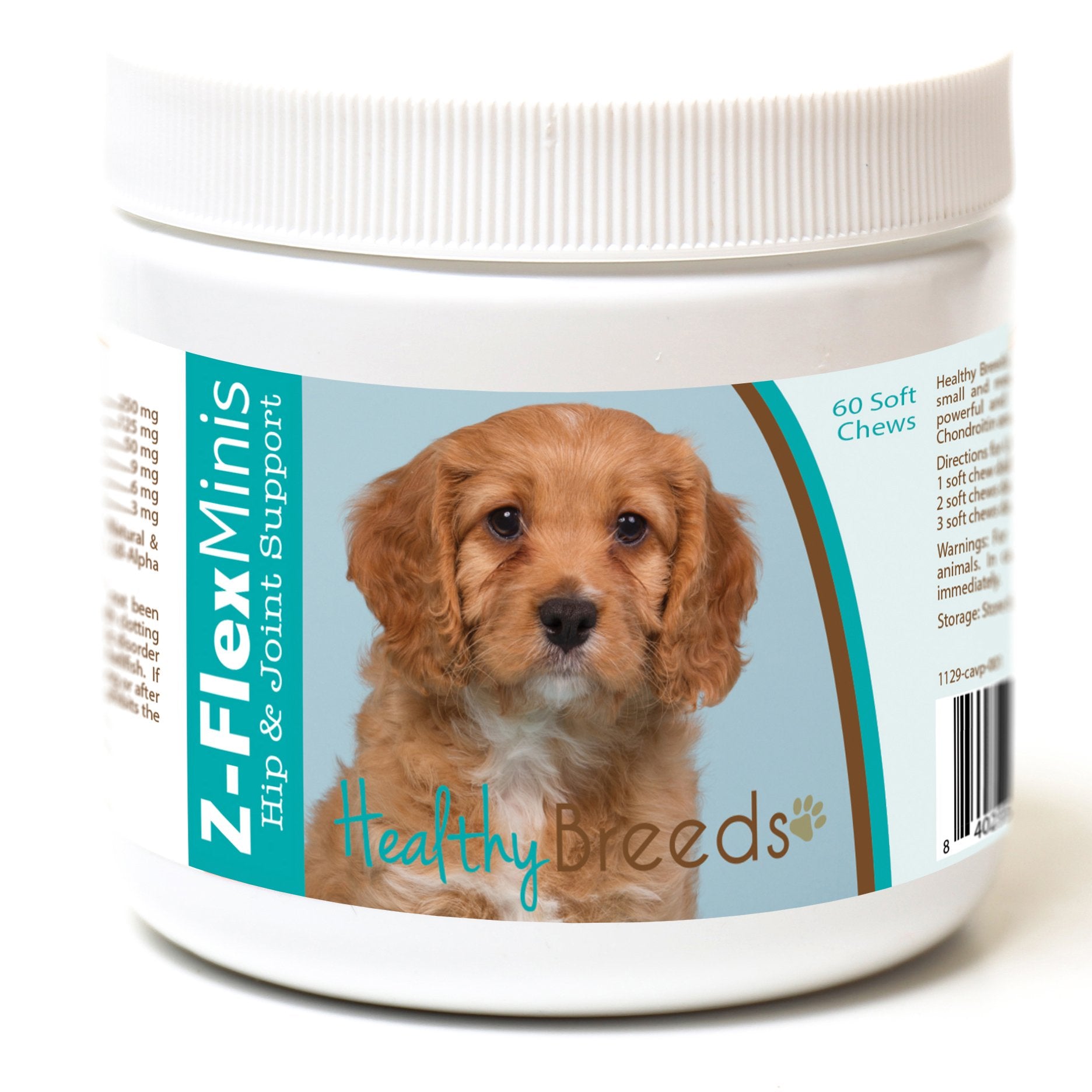 Healthy Breeds Cavapoo Z-Flex Minis Hip and Joint Support Soft Chews 60 Count