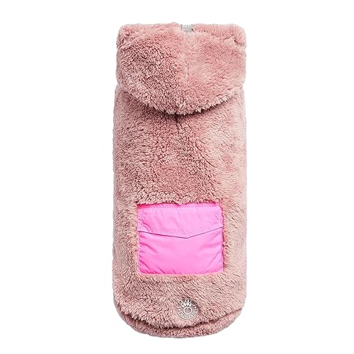 Gf Pet Cozy Hoodie Dog Jacket – Soft Fleece Pullover For Cold Weather Protection | For Small Medium Large Dogs | Warm, Comfortable, Made To Last – Pink - S