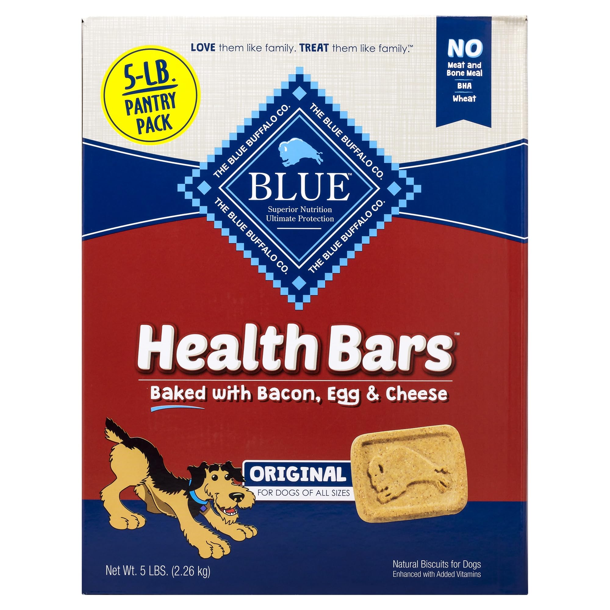 The Blue Buffalo Health Bars for Dogs 5 Lb Pantry Pack, 5 Lb
