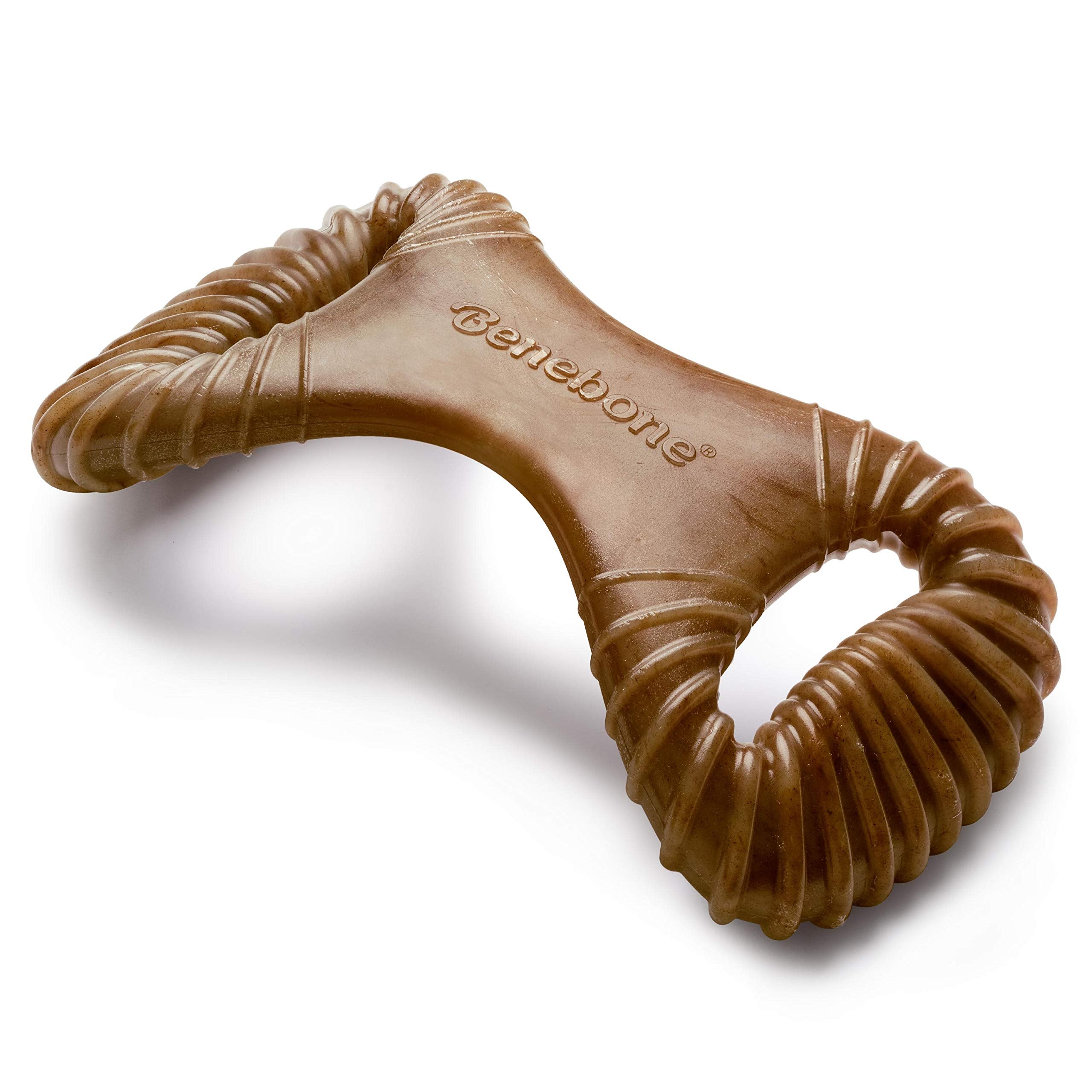 Benebone Dental Durable Dog Chew Toy For Aggressive Chewers, Real Bacon, Made In Usa, Large