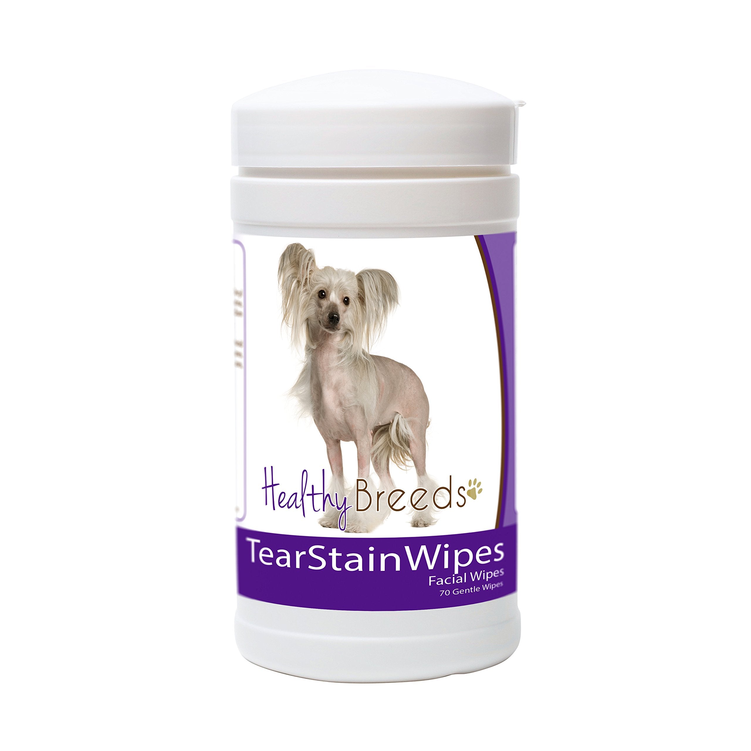 Healthy Breeds Chinese Crested Tear Stain Wipes 70 Count