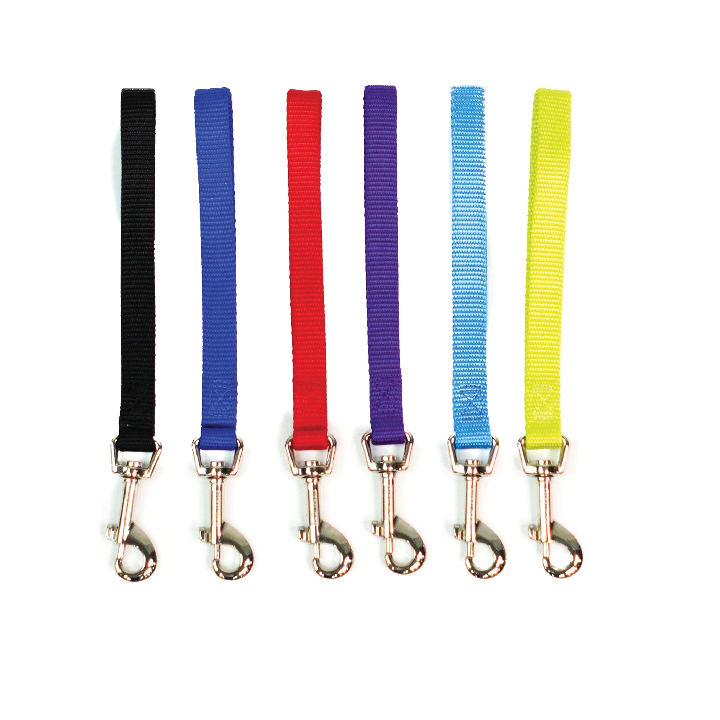 Blue-9 Dog Training Leash, 9 Inch Tab Lead For Obedience, Recall, And Agility Training, Made In The Usa, Red