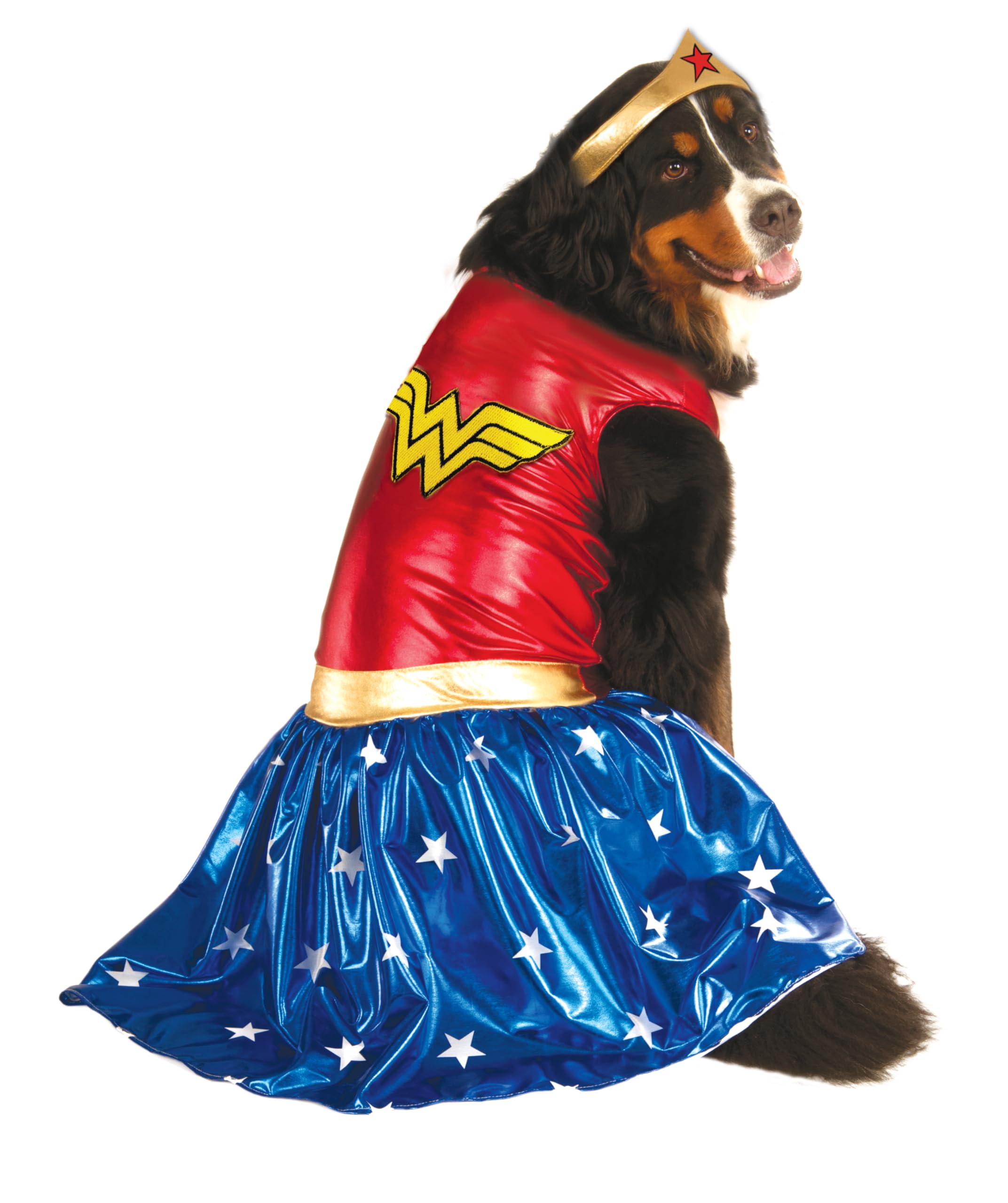 DC Comics: Wonder Woman Pet Costume for For Dogs or Cats by Rubies, XXXL
