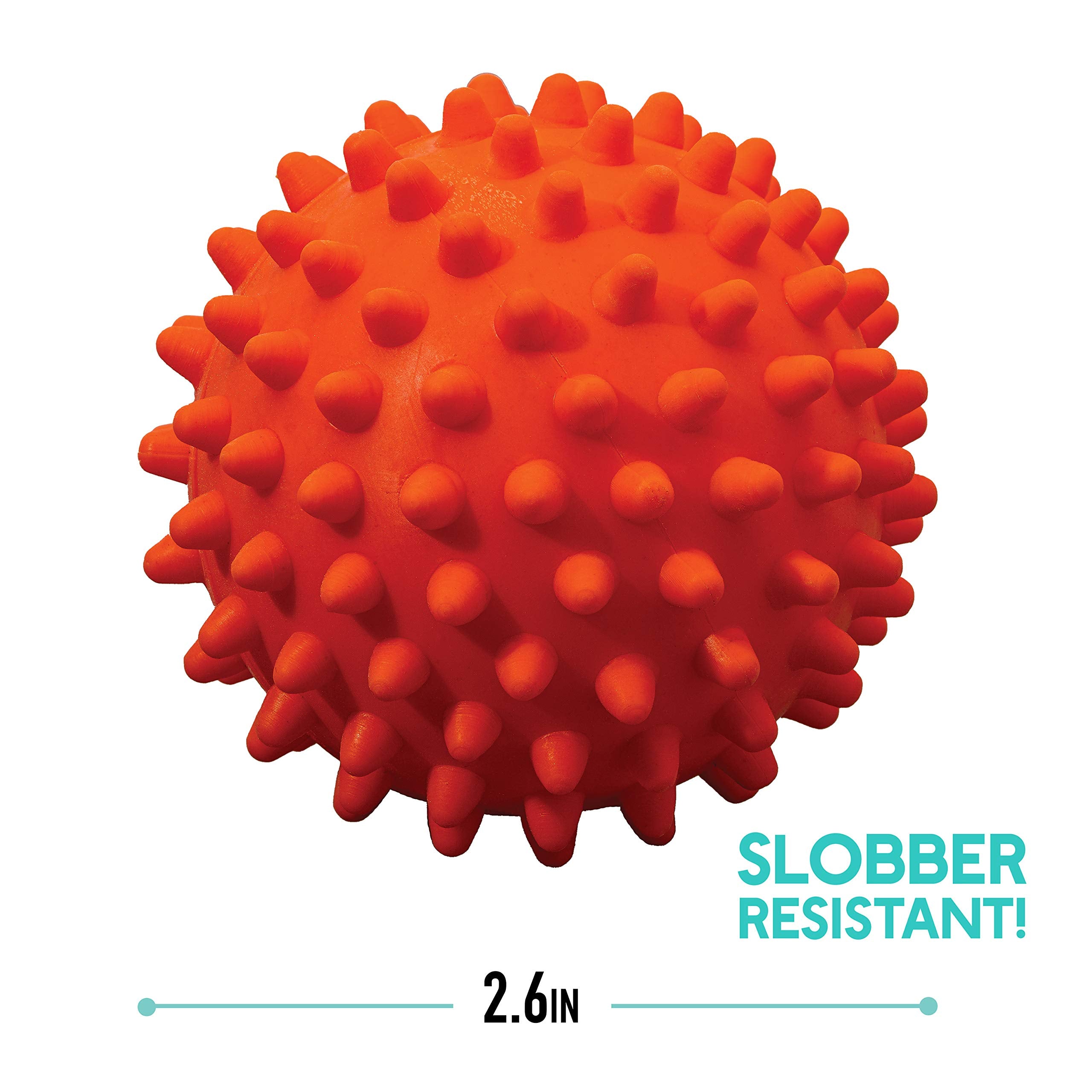 Franklin Pet Supply Co. Ready Set Fetch All Weather Ball - Launcher Ball - Slobber And Water Resistant,Orange