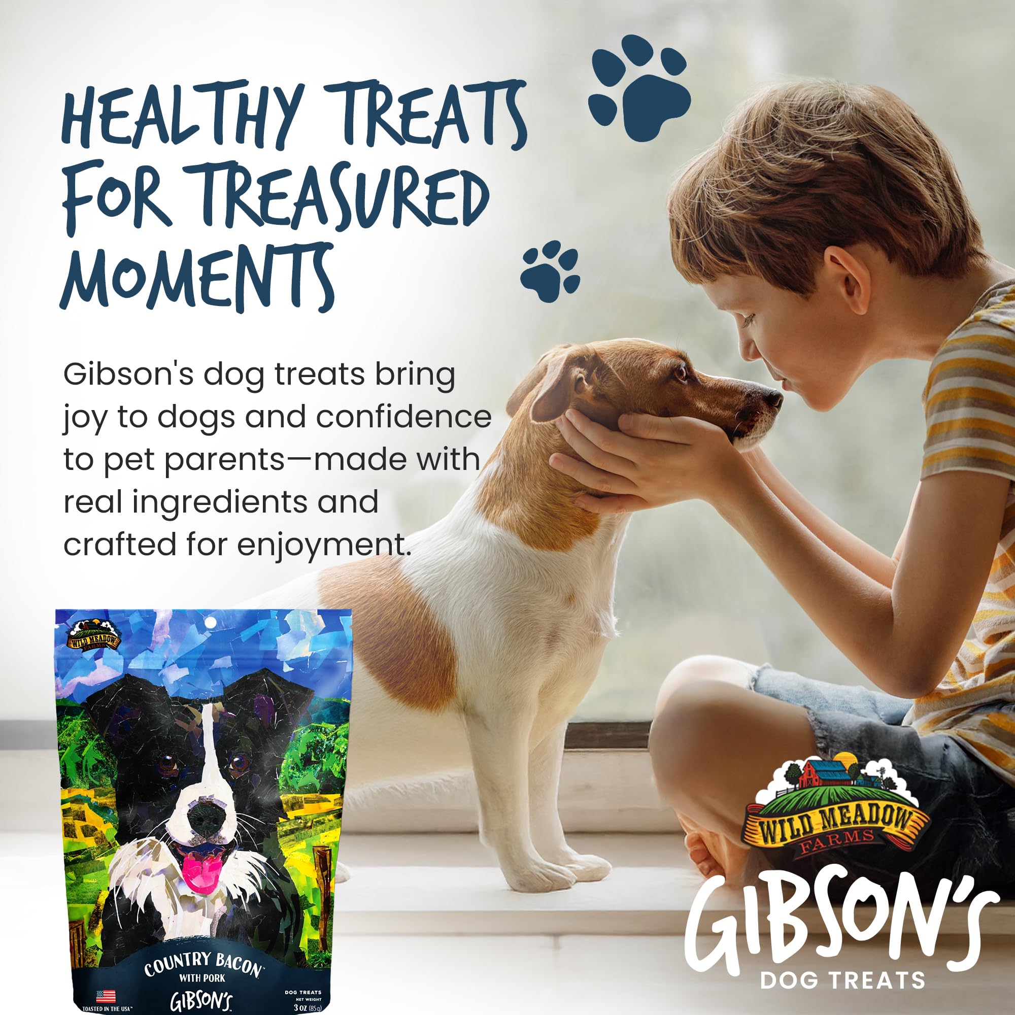 Wild Meadow Farms - Gibsons Toasted Turkey, Soft Jerky Dog Treats, Crafted with Real Meat, Aromatic, and Grain-Free for Trainin